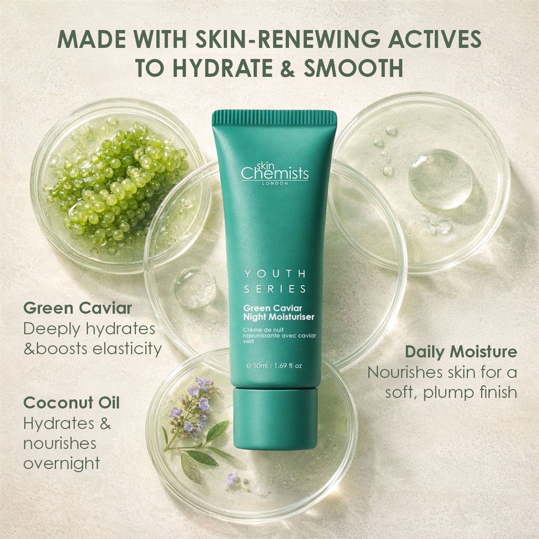 Green Caviar Night Moisturiser 50ml DestGlow