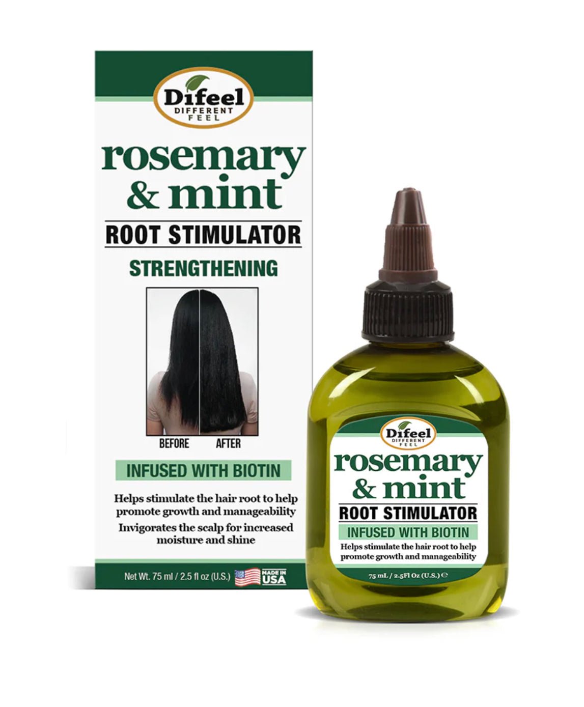 Difeel Rosemary & Mint Root Stimulator with Biotin, 2.5 oz