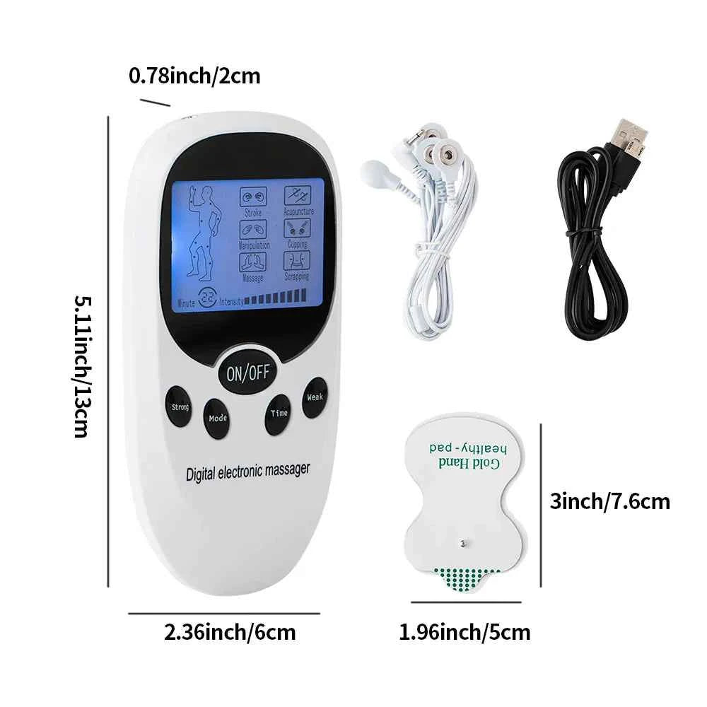 PulseRelax™ Digital EMS Massager – Muscle Therapy & Pain Relief