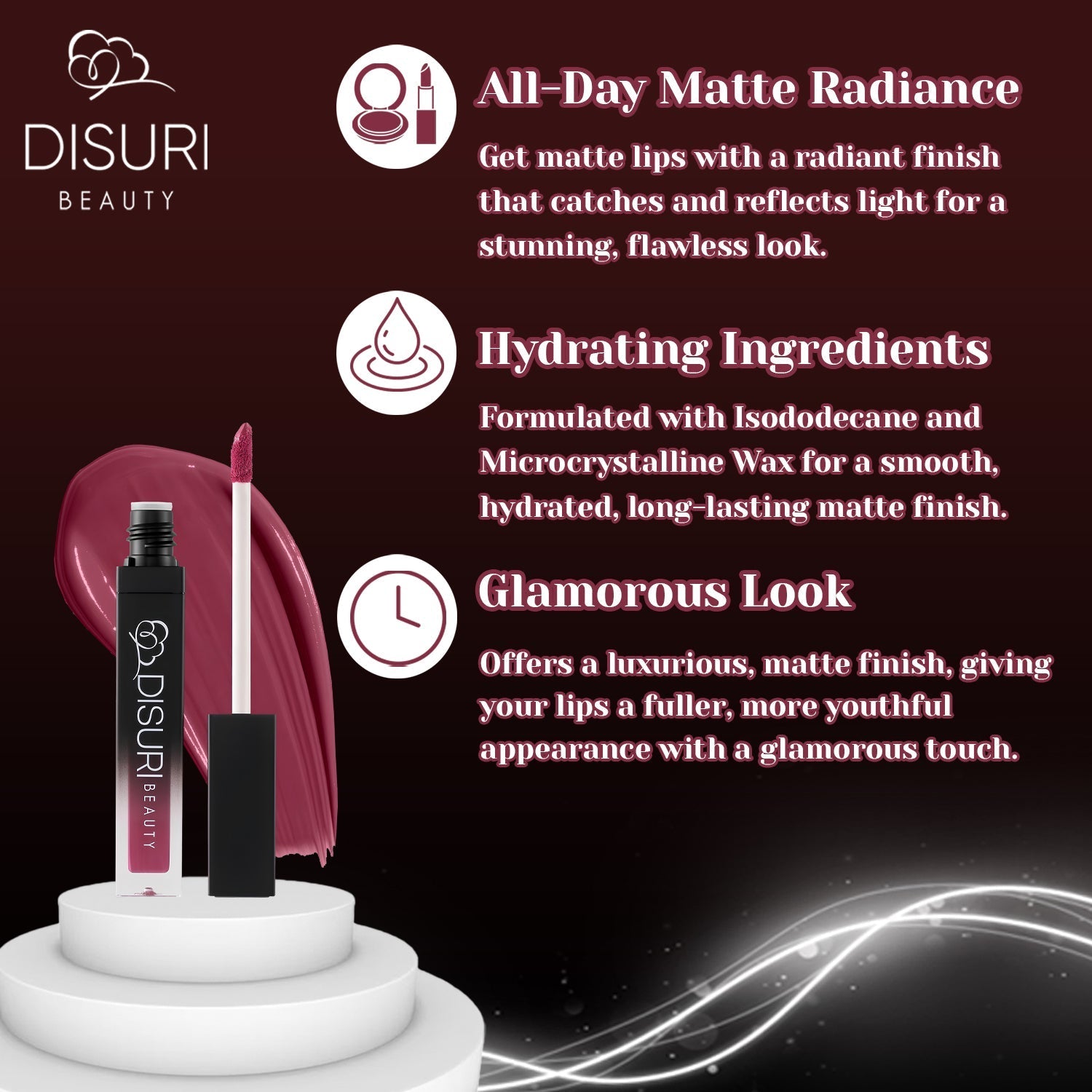 DISURI Beauty Liquid Lipstick - Greatest Summer of My Life (51) DestGlow