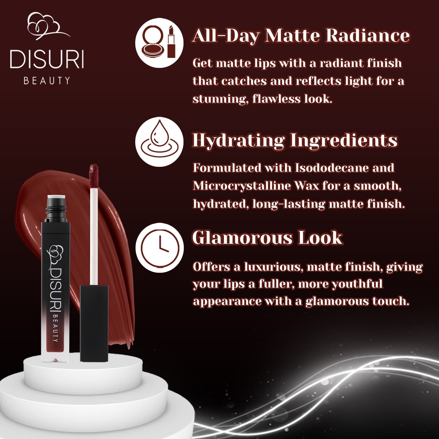 DISURI Beauty Liquid Lipstick - La Mortificadora (99)
