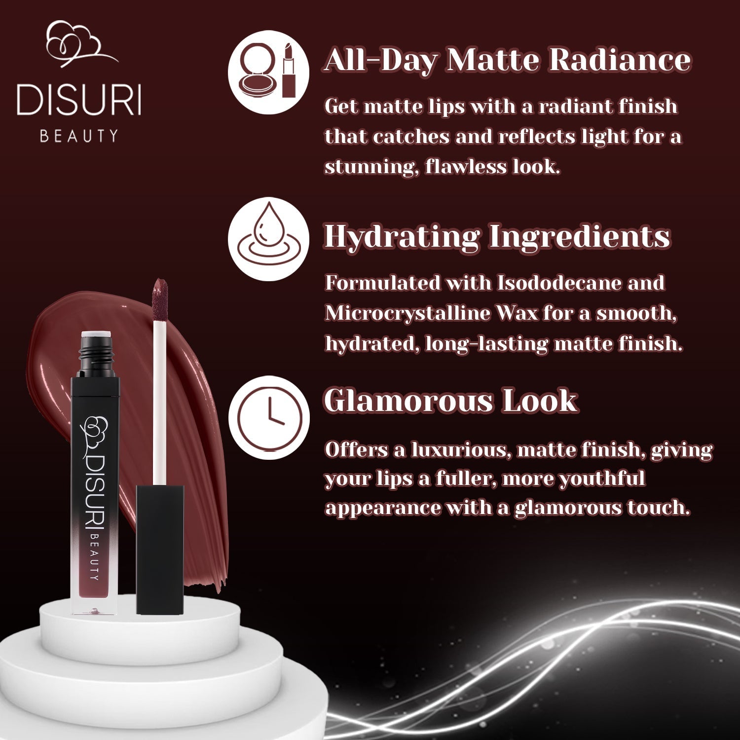DISURI Beauty Liquid Lipstick - At My Worst (104)