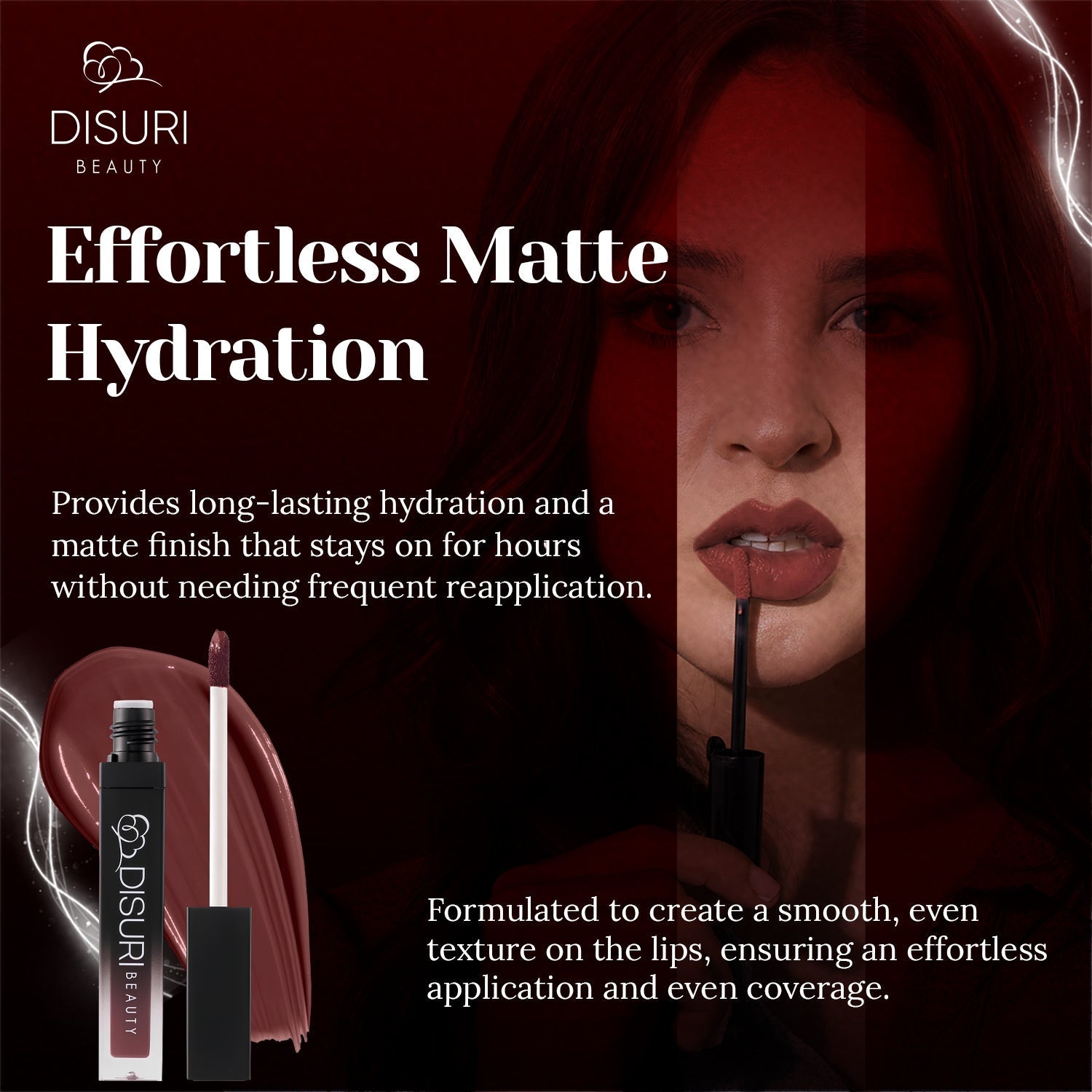 DISURI Beauty Liquid Lipstick - At My Worst (104)