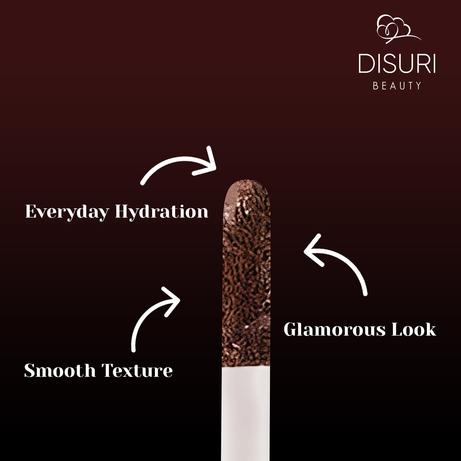 DISURI Beauty Liquid Lipstick - Chocolate Cake (68)