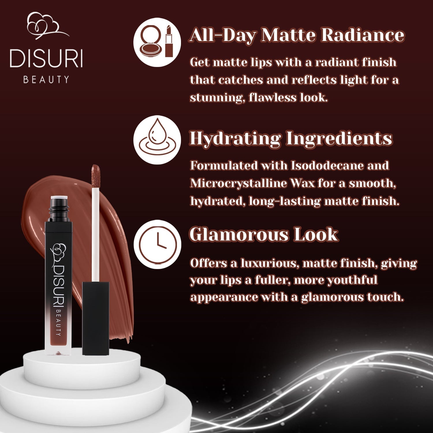 DISURI Beauty Liquid Lipstick - Soho (84)