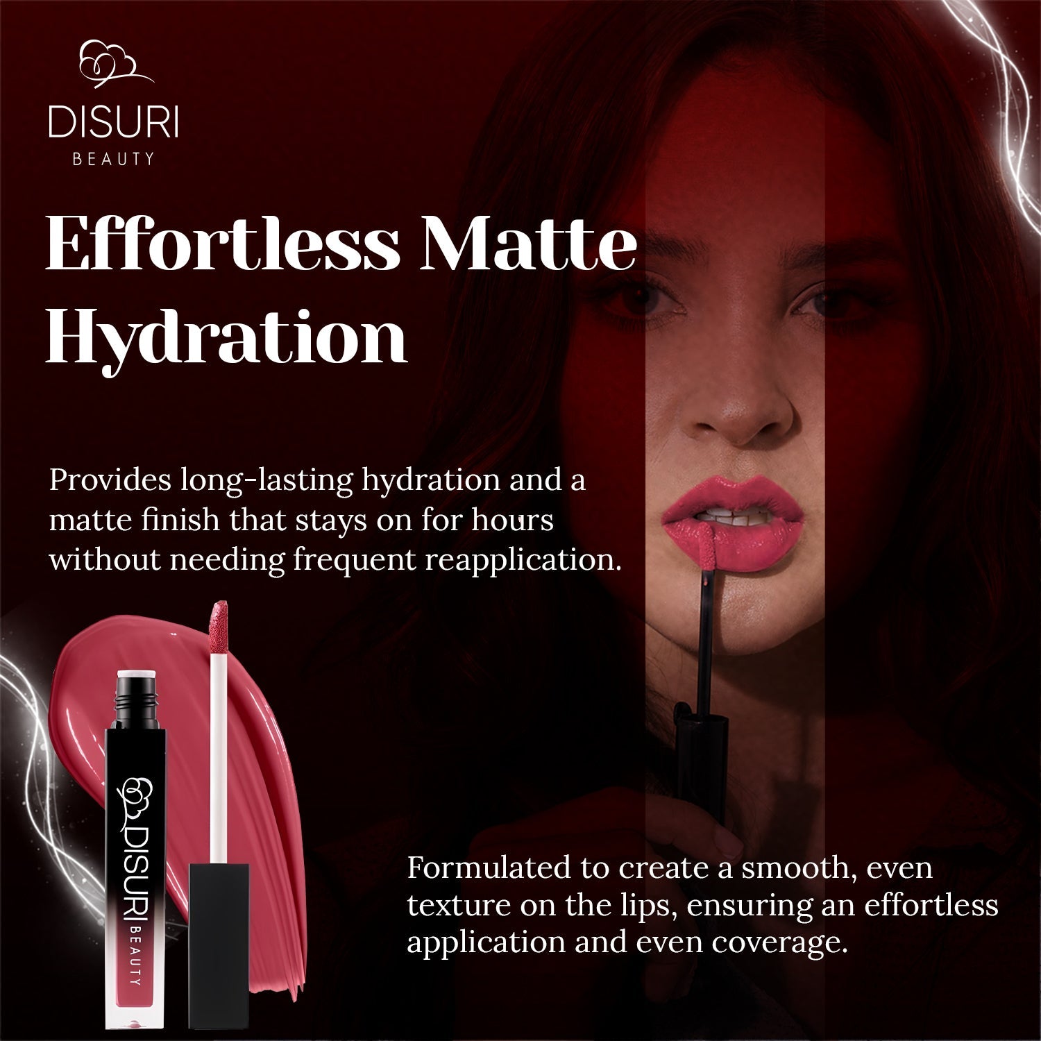 DISURI Beauty Liquid Lipstick - Miami Nights (55)