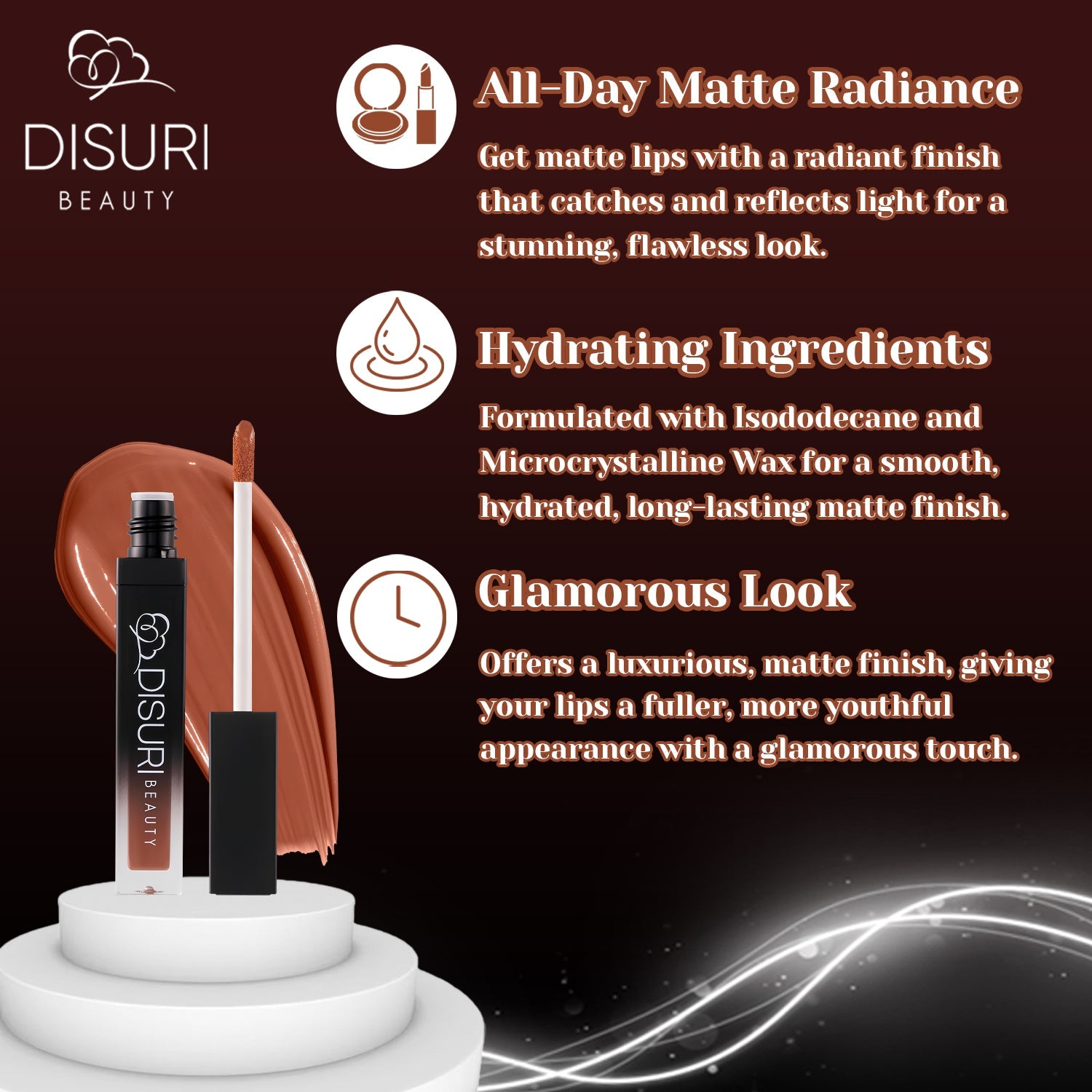 DISURI Beauty Liquid Lipstick - Upper West Side (65)