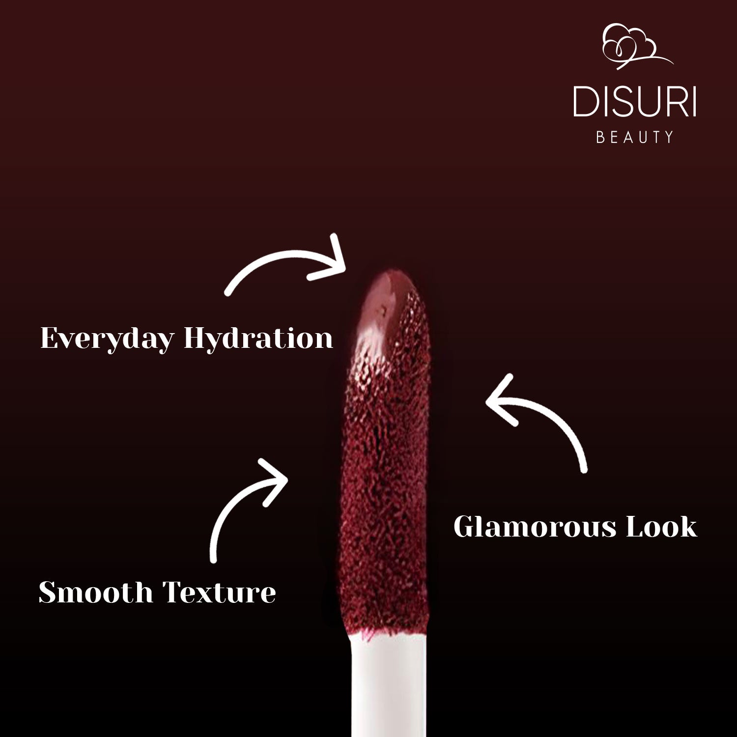 DISURI Beauty Liquid Lipstick - Red Wine (53)