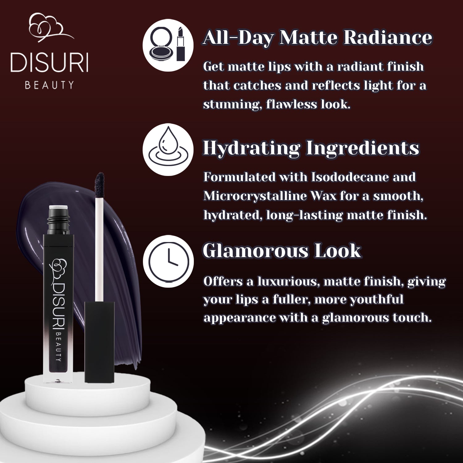 DISURI Beauty Liquid Lipstick - Glamour (112)
