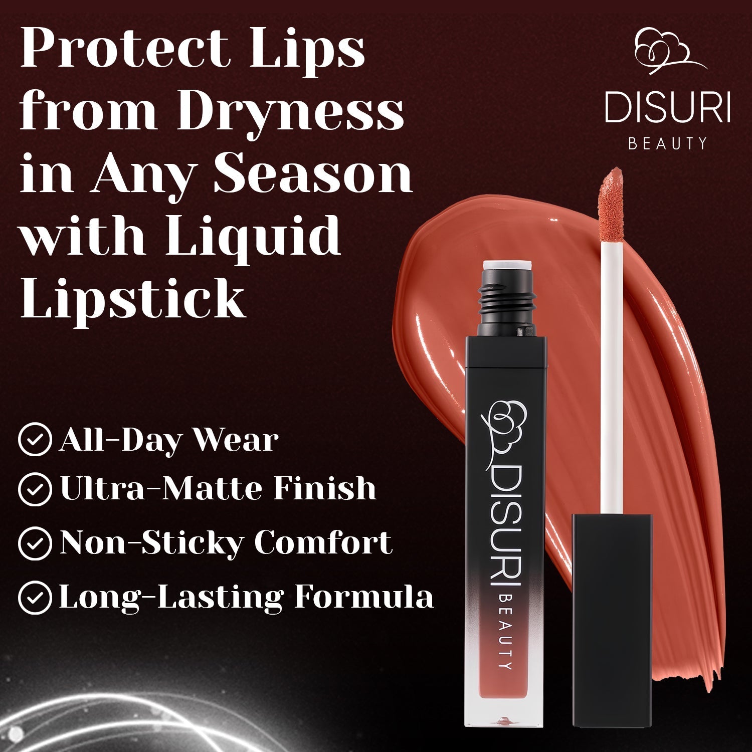 DISURI Beauty Liquid Lipstick - Georgia Peach (26)