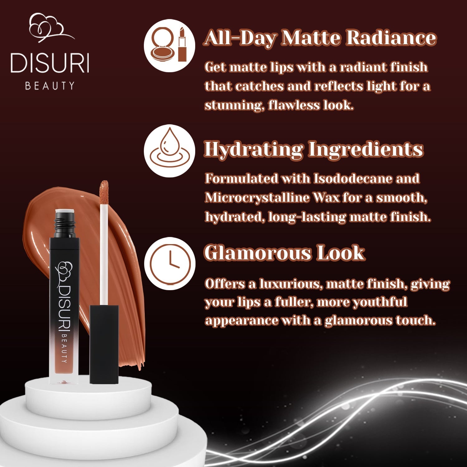 DISURI Beauty Liquid Lipstick - Sweet Honeybun (59)