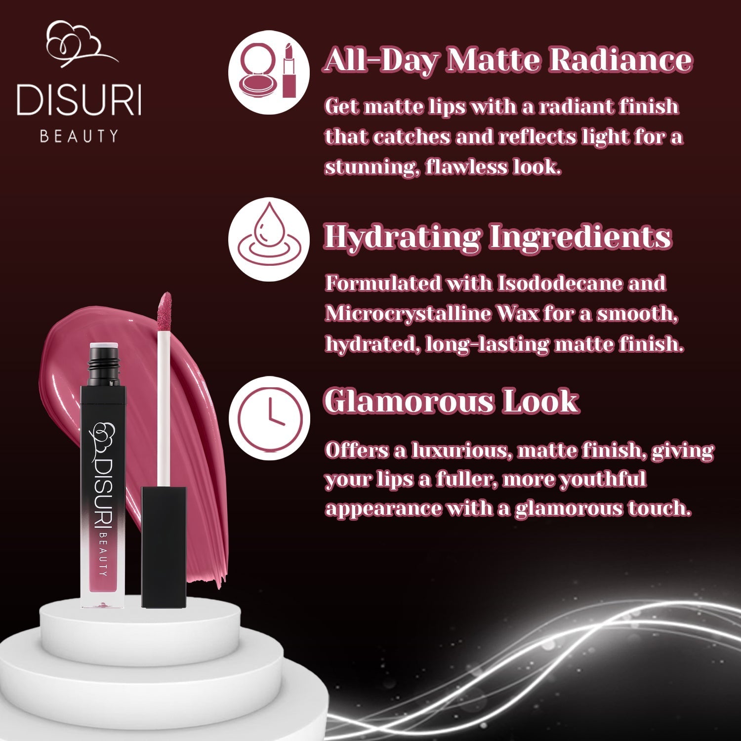 DISURI Beauty Liquid Lipstick - Whats Poppin? (19)