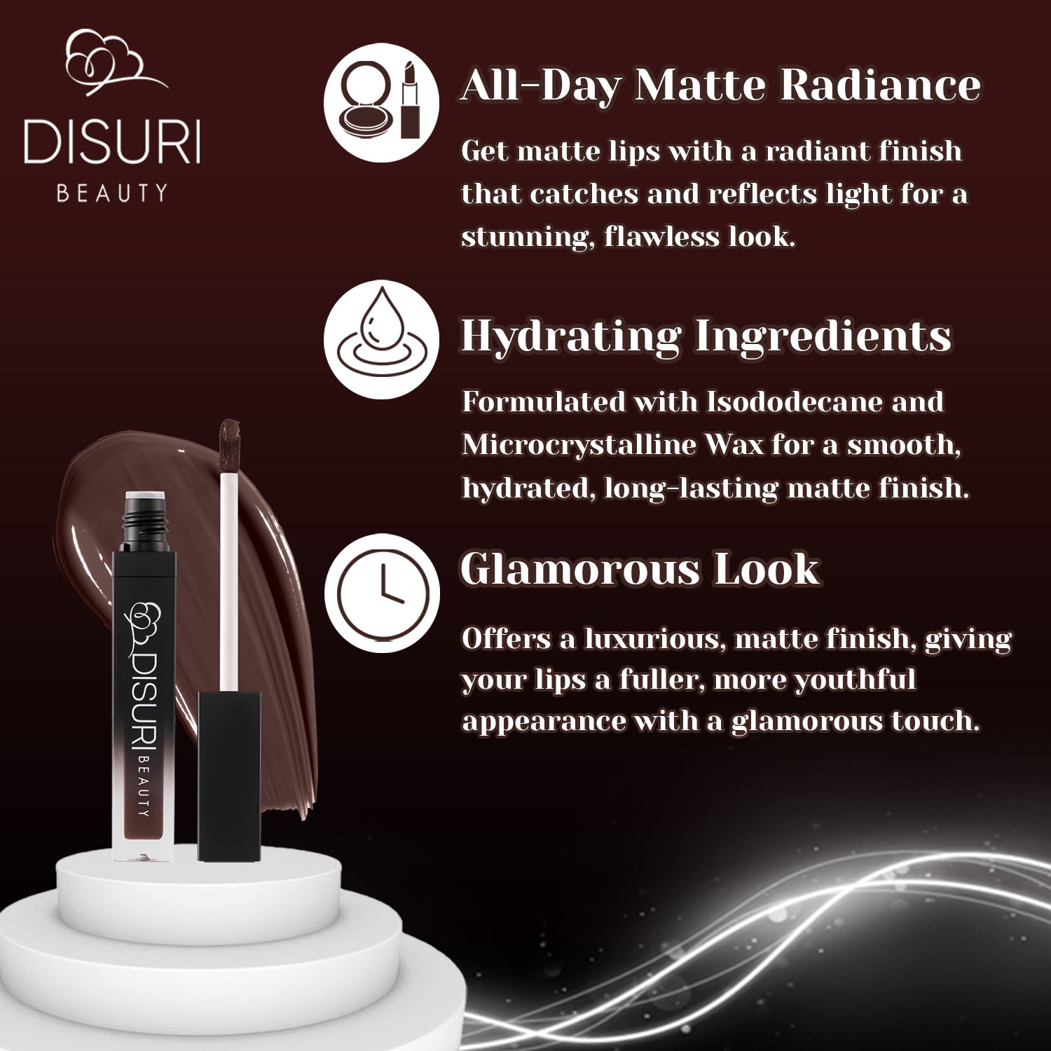 DISURI Beauty Liquid Lipstick - Santo (10)