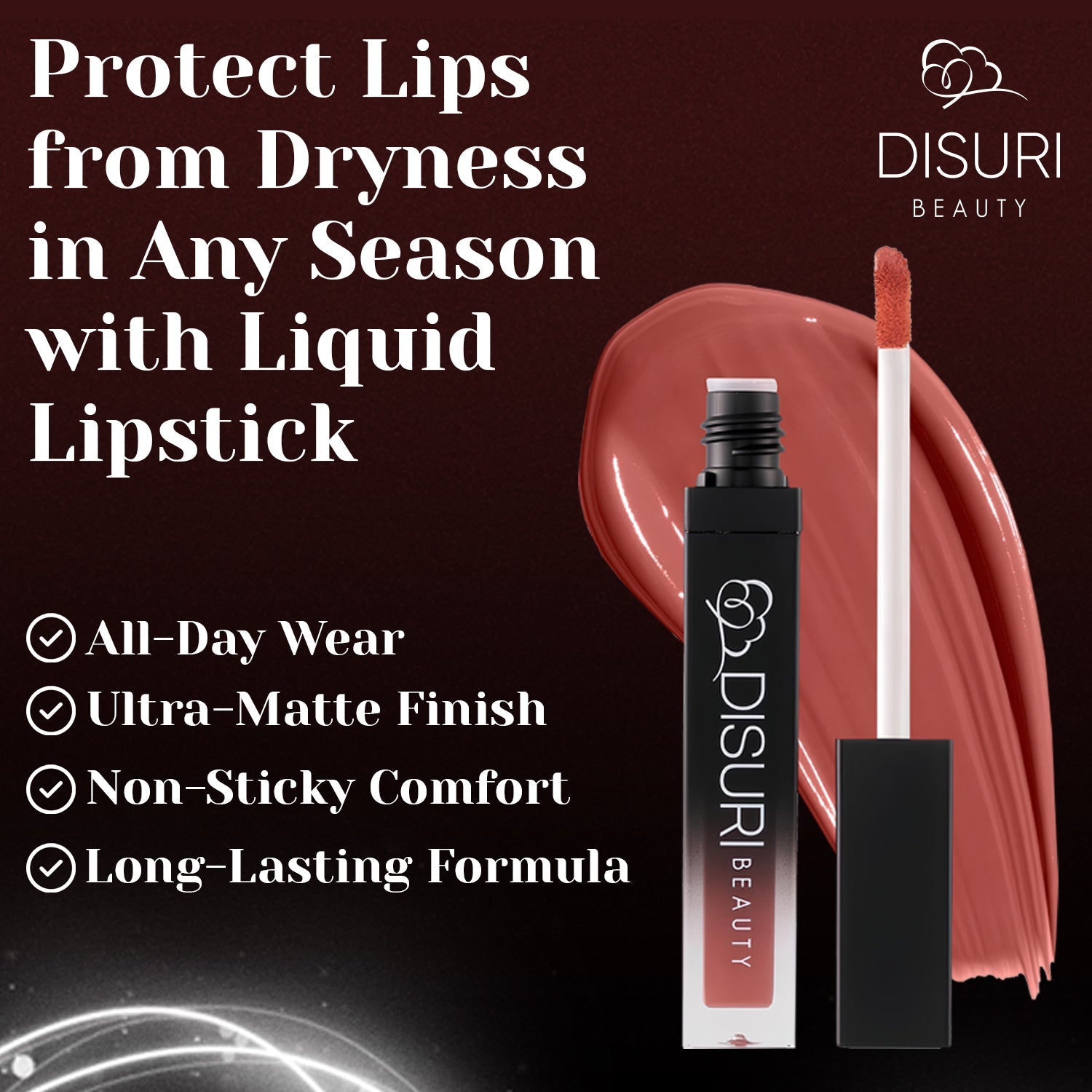 DISURI Beauty Liquid Lipstick - Blush Hour (12)