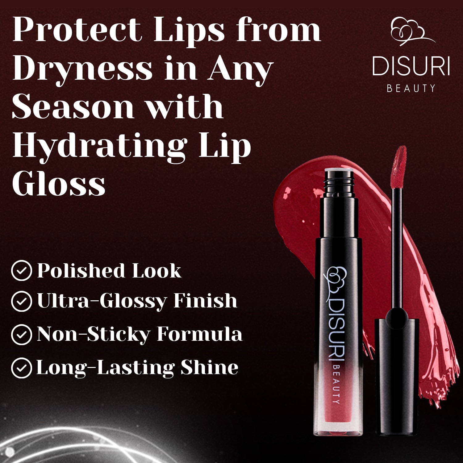 DISURI Beauty Glossy Blast Lip Gloss - No Games Please (M64)