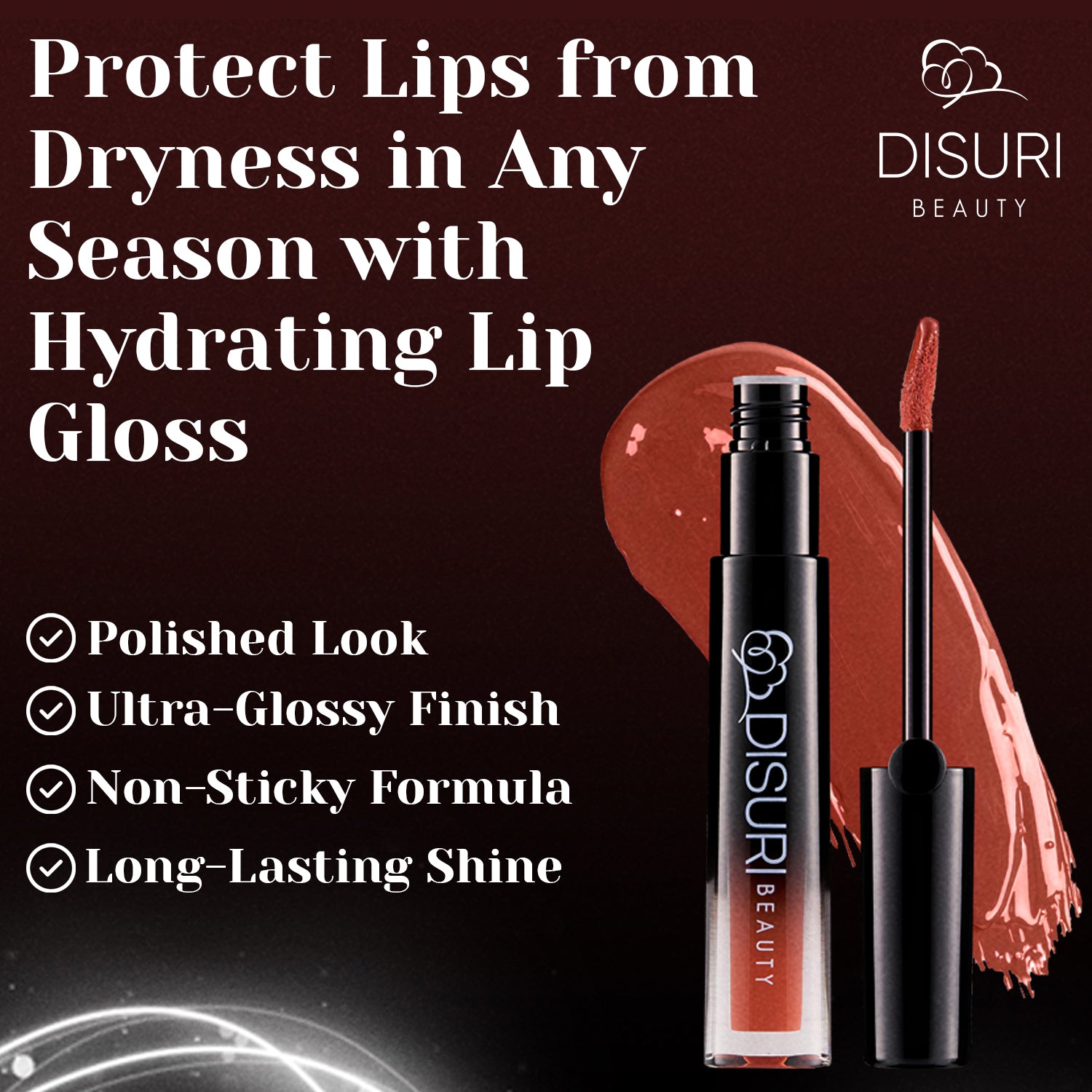 DISURI Beauty Glossy Blast Lip Gloss - Nana (M50)