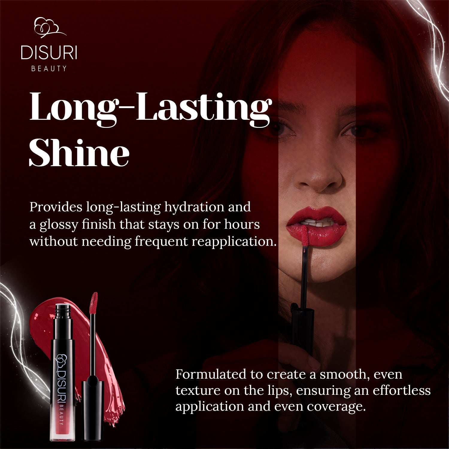 DISURI Beauty Glossy Blast Lip Gloss - No Games Please (M64)