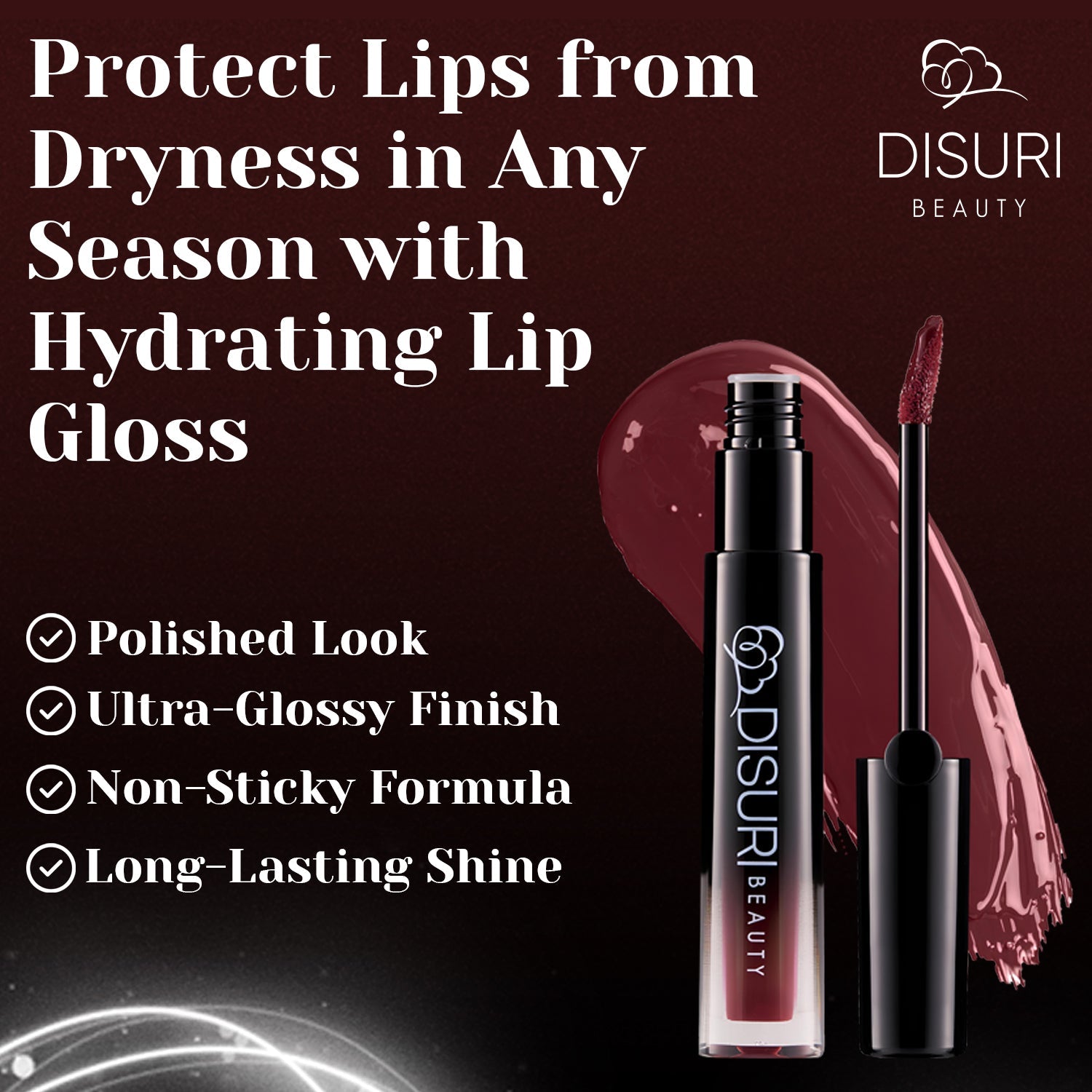 DISURI Beauty Glossy Blast Lip Gloss - La Brechadora (M62)