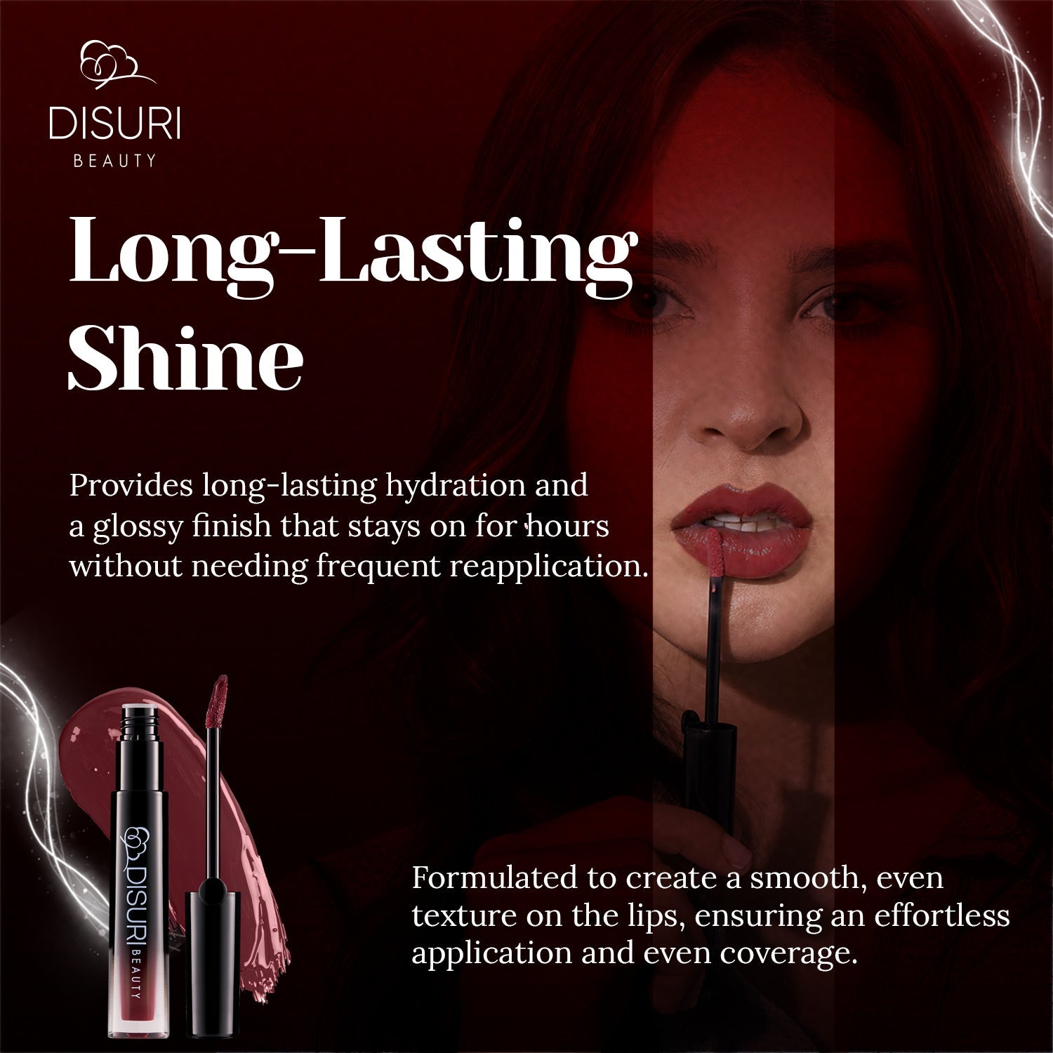 DISURI Beauty Glossy Blast Lip Gloss - La Brechadora (M62)