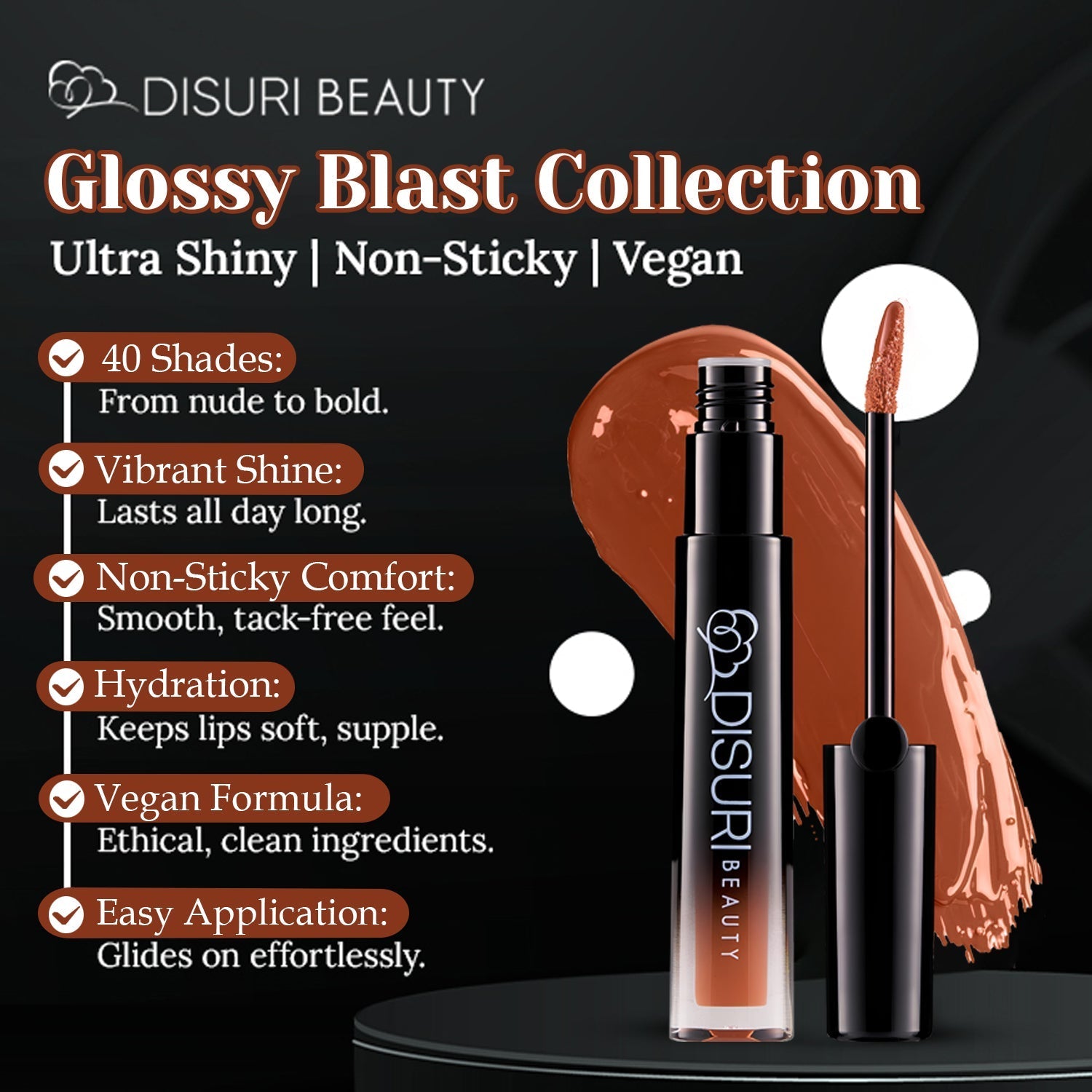 DISURI Beauty Glossy Blast Lip Gloss - Mo Money&
