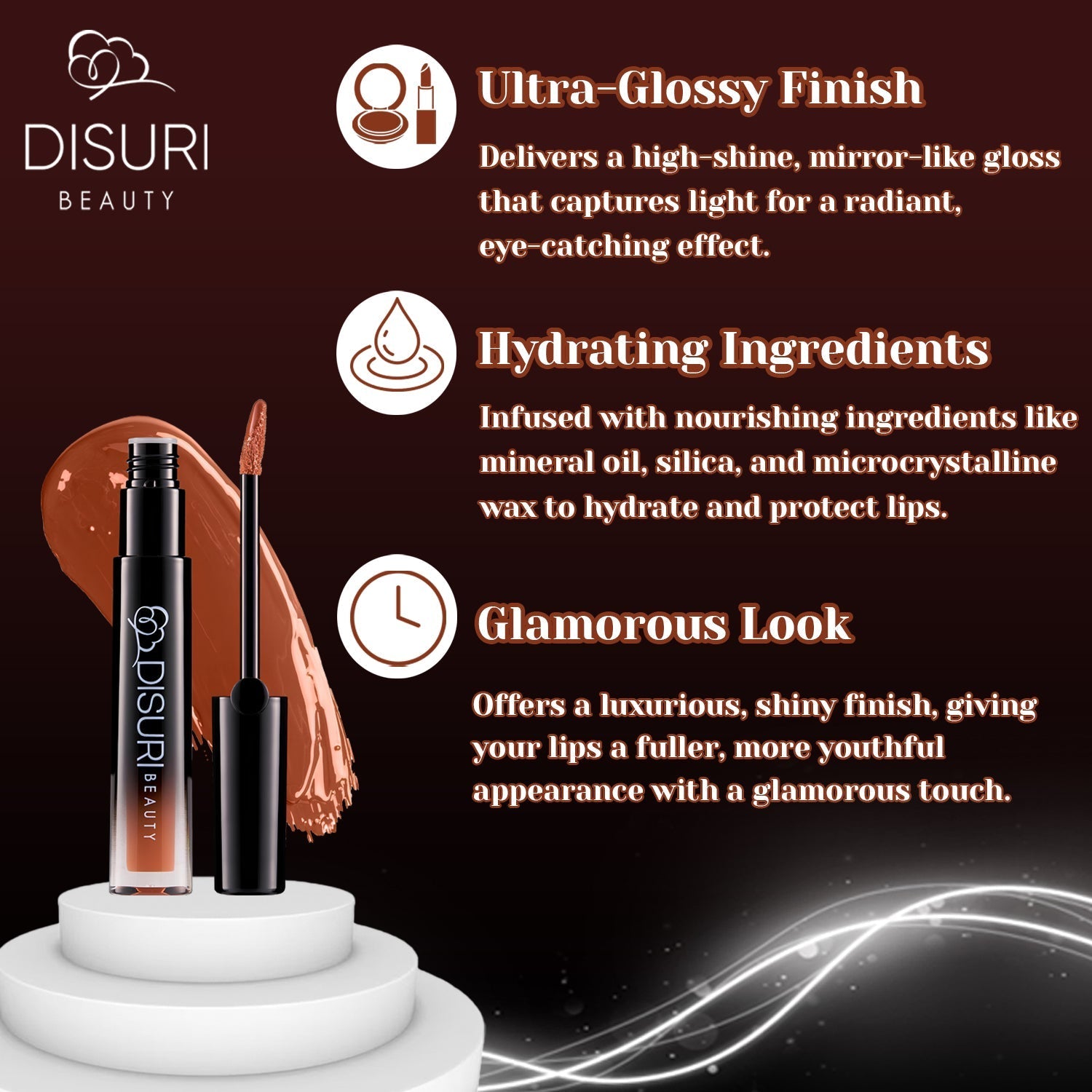 DISURI Beauty Glossy Blast Lip Gloss - Mo Money&