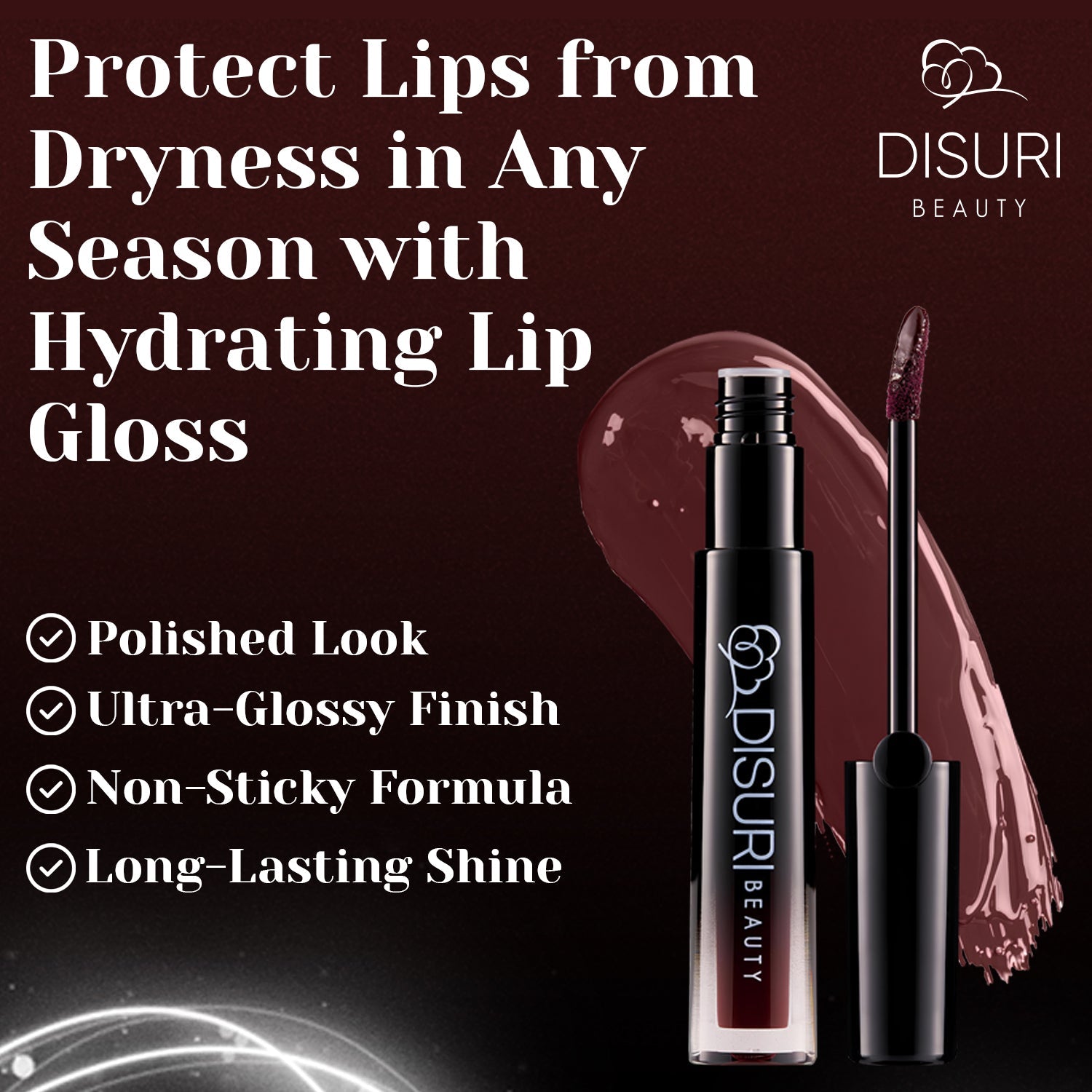 DISURI Beauty Glossy Blast Lip Gloss - Pie in The Sky (M12)