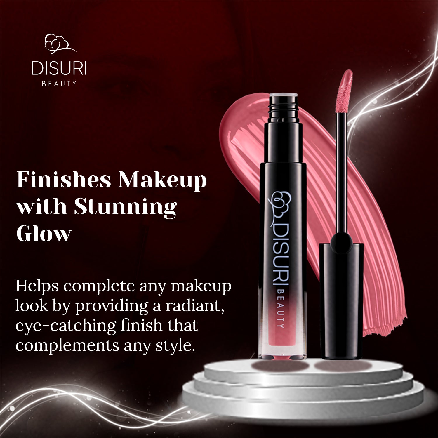 DISURI Beauty Glossy Blast Lip Gloss - Pink Berry Pie (M57)