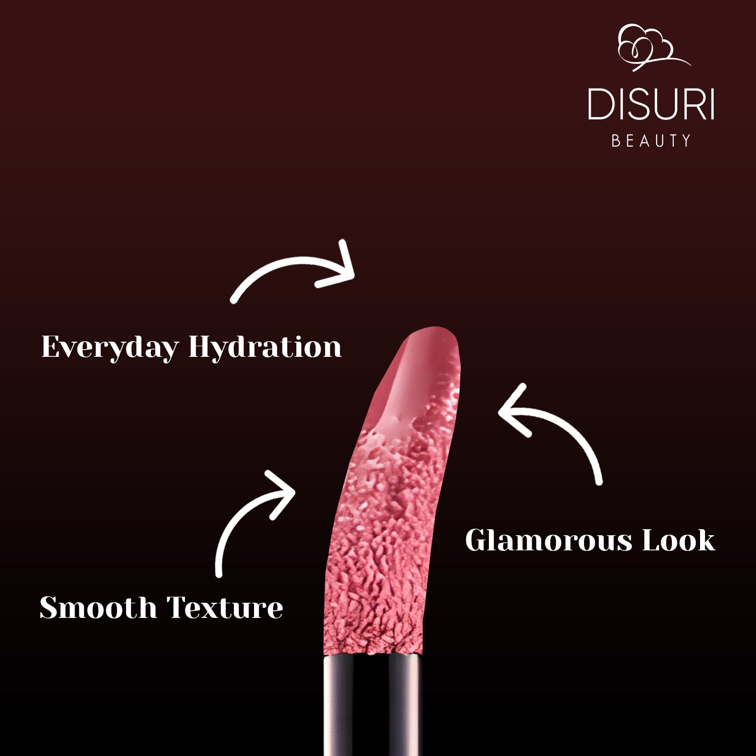 DISURI Beauty Glossy Blast Lip Gloss - Pink Berry Pie (M57)