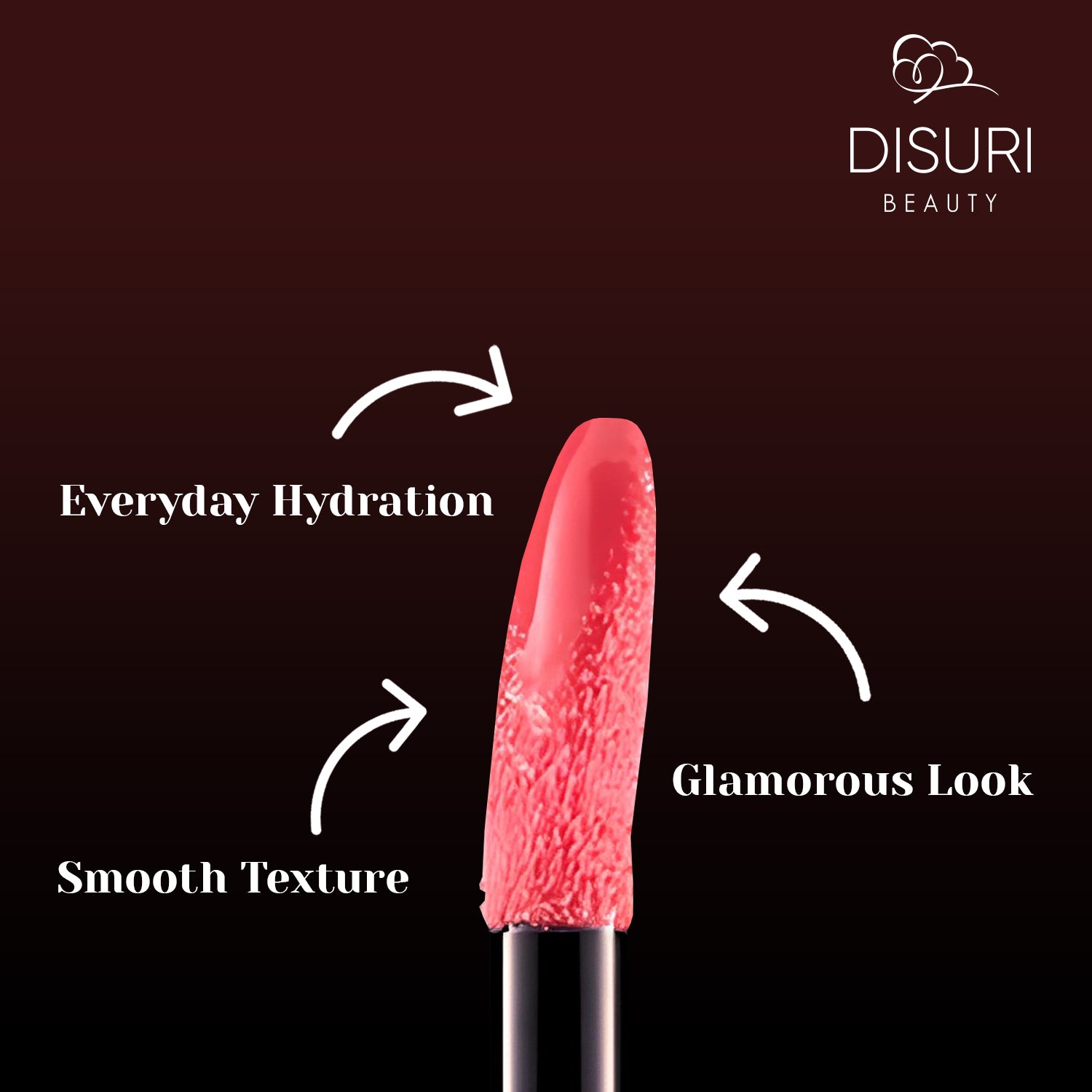 DISURI Beauty Glossy Blast Lip Gloss - Pink Cupcake (M9)