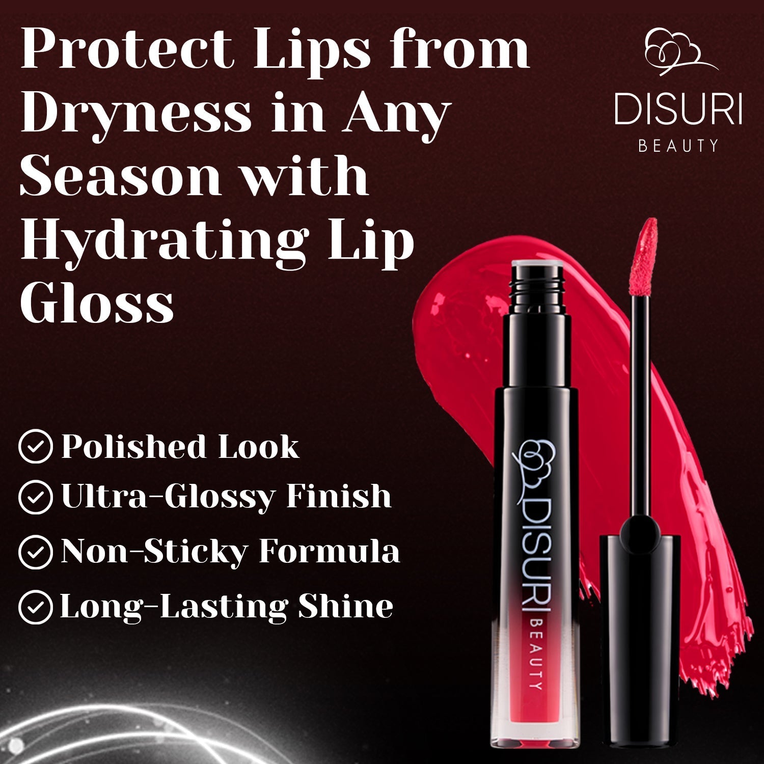 DISURI Beauty Glossy Blast Lip Gloss - Jigga (M37)