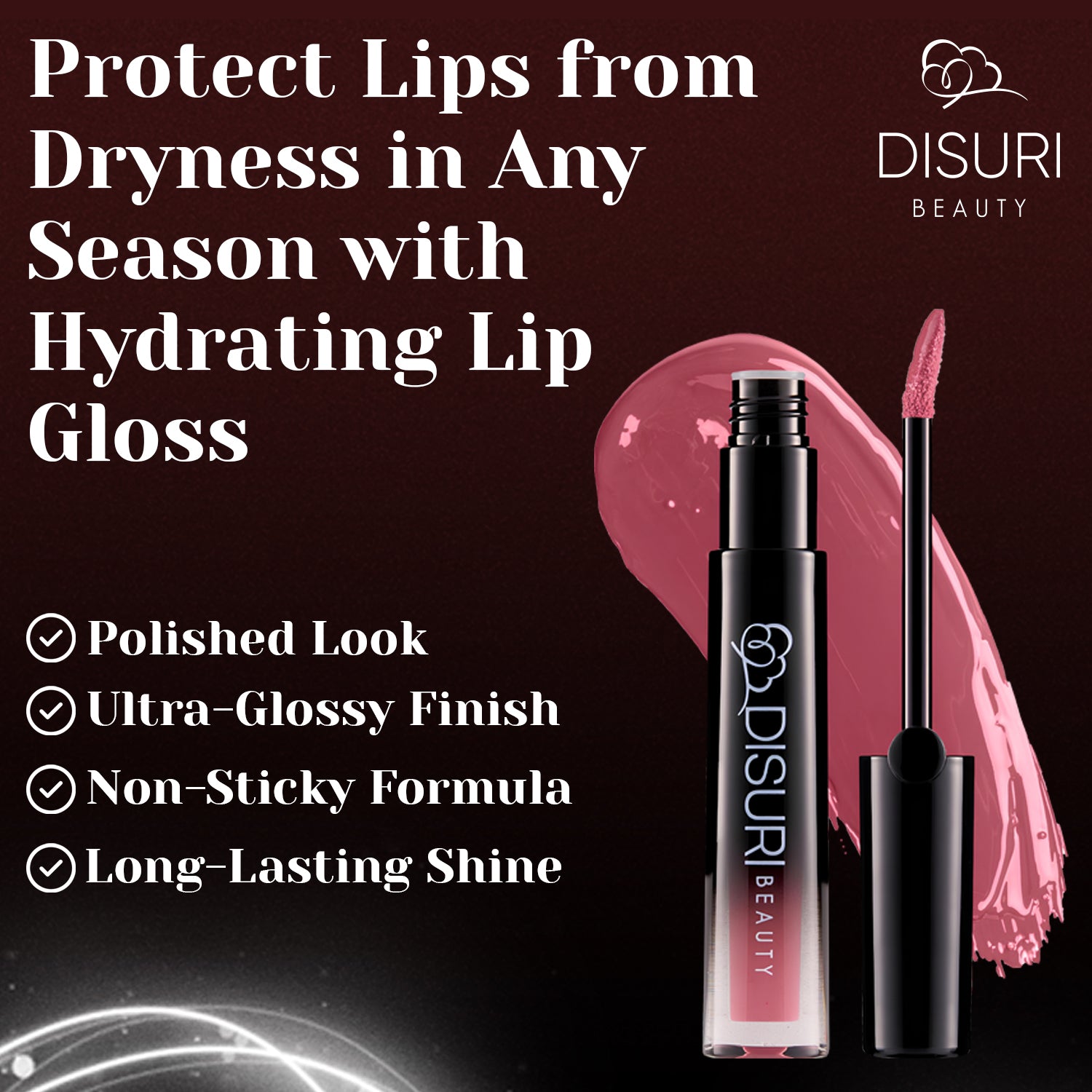 DISURI Beauty Glossy Blast Lip Gloss - Keep It Movin&