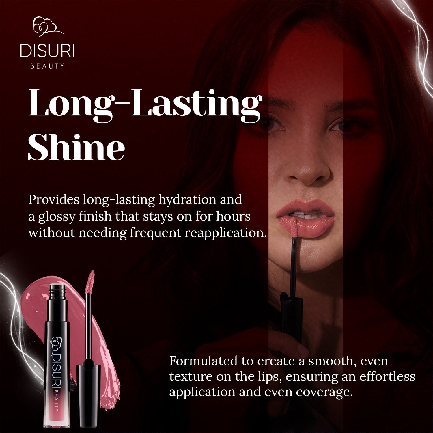 DISURI Beauty Glossy Blast Lip Gloss - Keep It Movin&