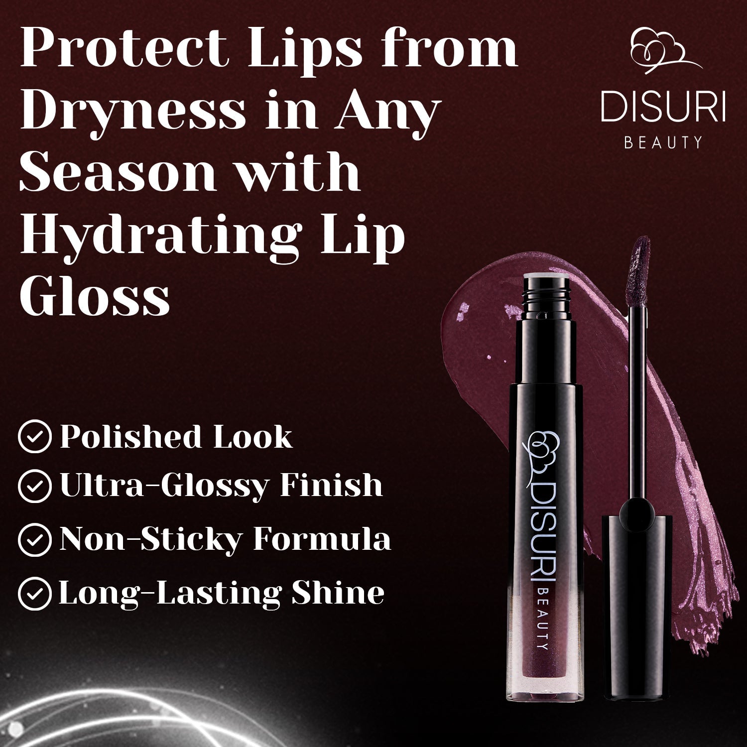 DISURI Beauty Glossy Blast Lip Gloss - Harlem (M72)