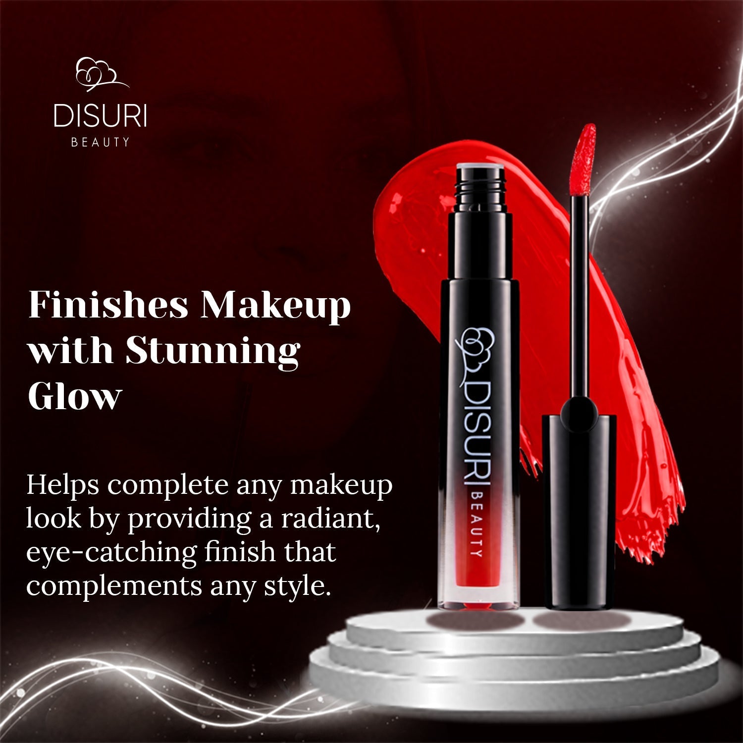 DISURI Beauty Glossy Blast Lip Gloss - Queens (M60)