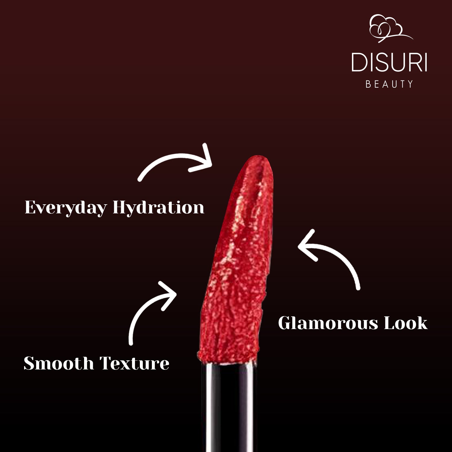 DISURI Beauty Glossy Blast Lip Gloss - Ruby Rosa (M41)