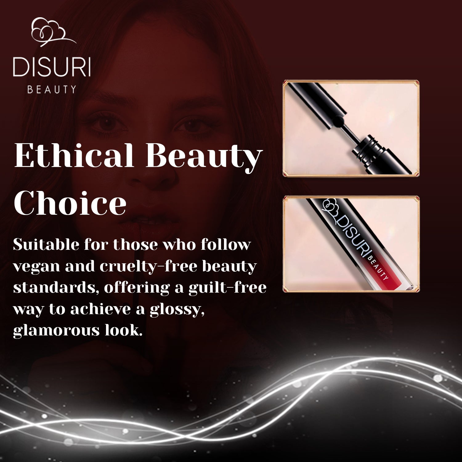 DISURI Beauty Glossy Blast Lip Gloss - Ruby Rosa (M41) DestGlow