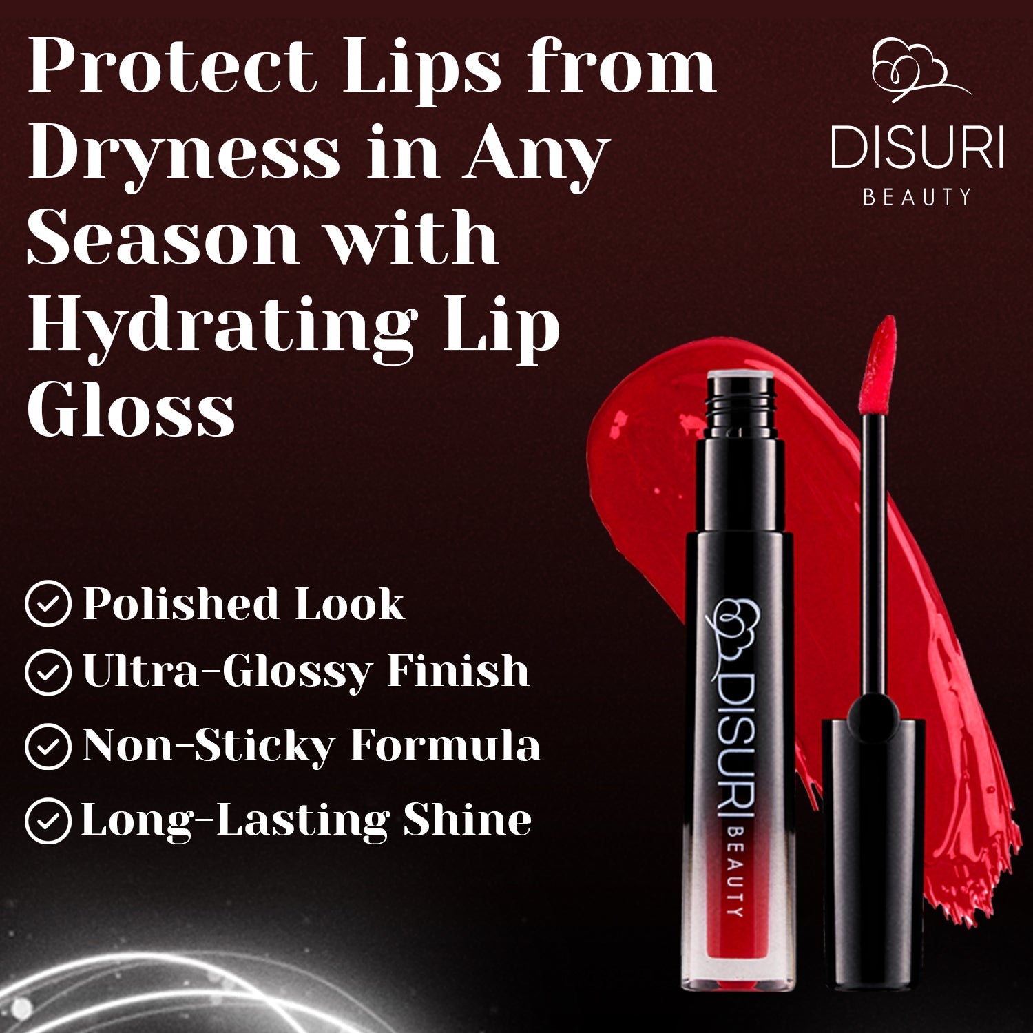 DISURI Beauty Glossy Blast Lip Gloss - Vice (M59)