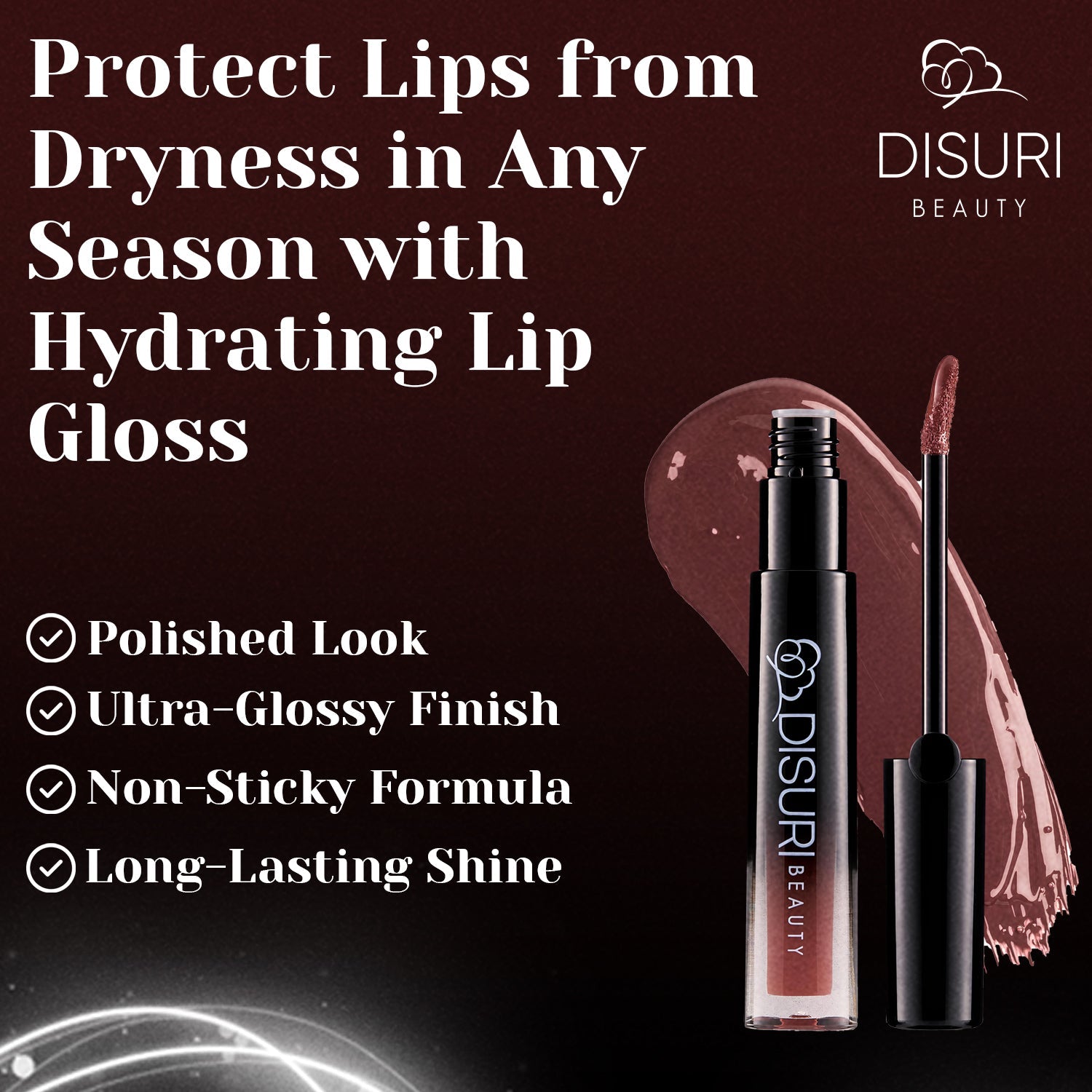 DISURI Beauty Glossy Blast Lip Gloss - Brooklyn (M73)