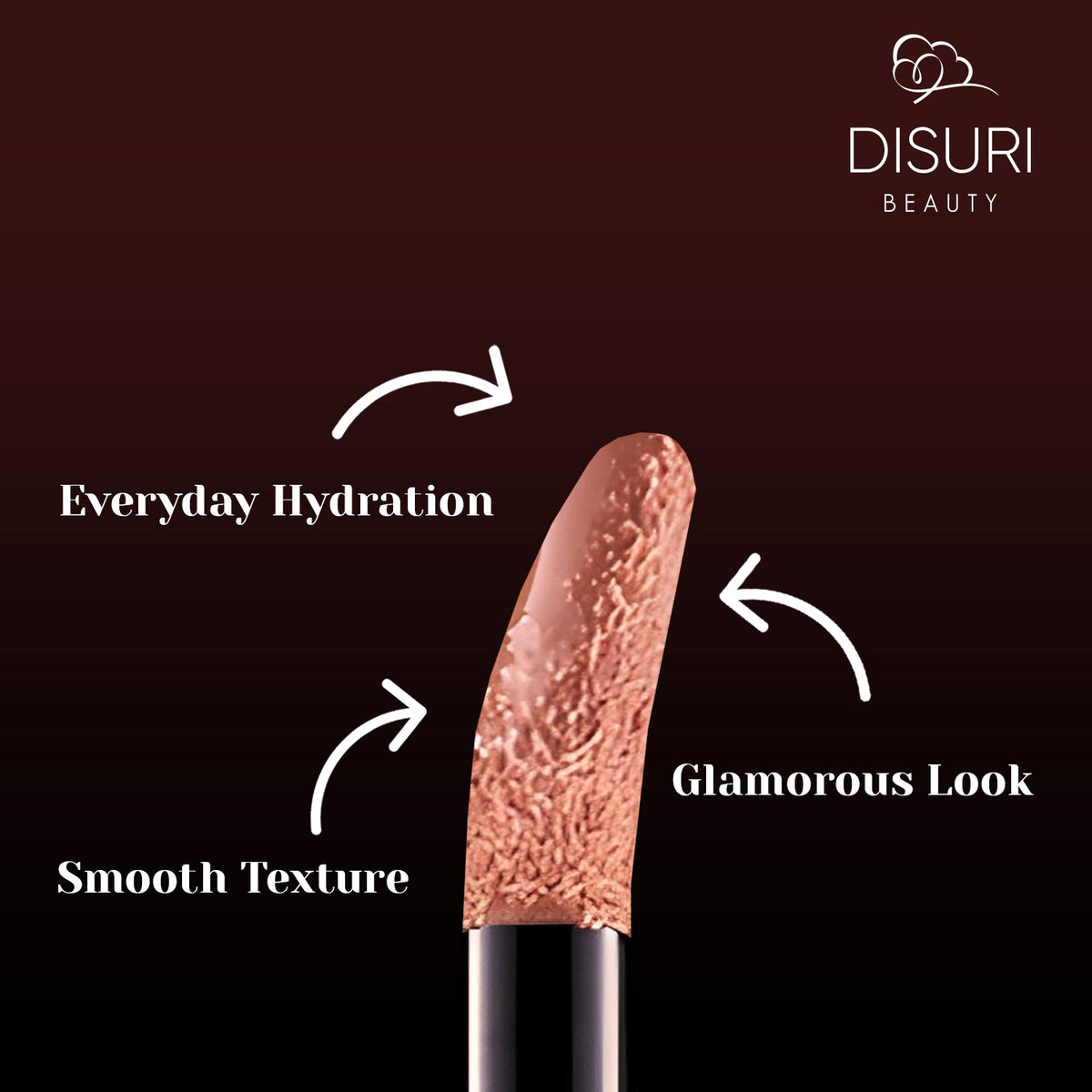 DISURI Beauty Glossy Blast Lip Gloss - Light Nude (M51) DestGlow