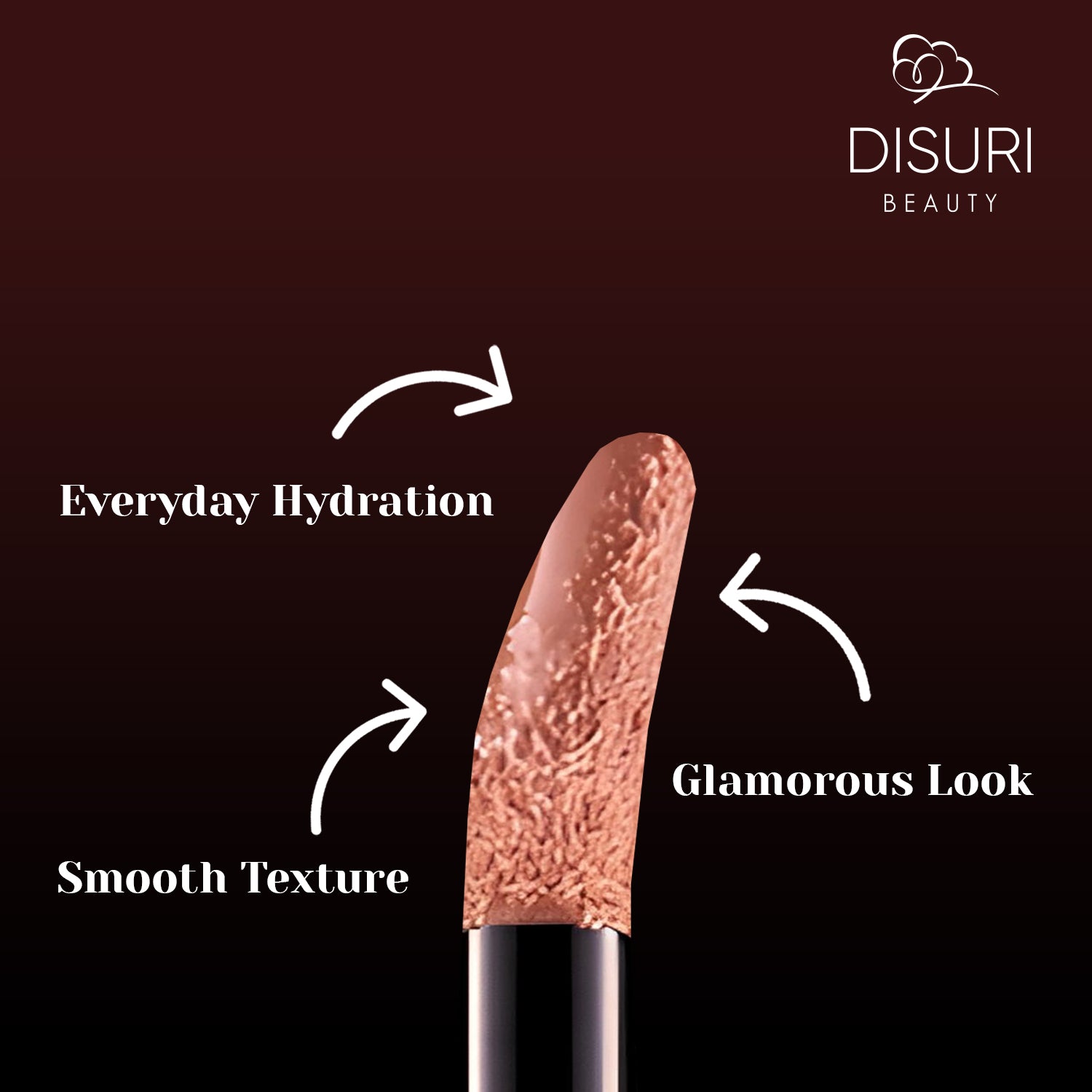 DISURI Beauty Glossy Blast Lip Gloss - Light Nude (M51)