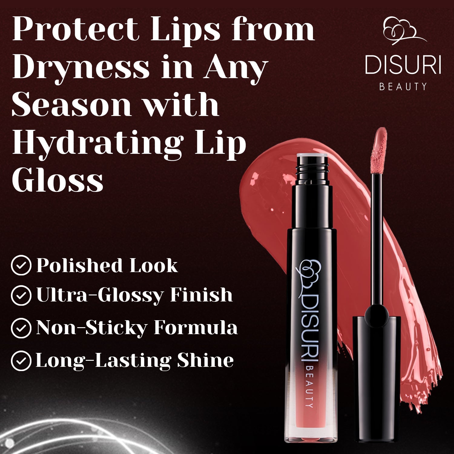 DISURI Beauty Glossy Blast Lip Gloss - Watermelon Rush (M10)