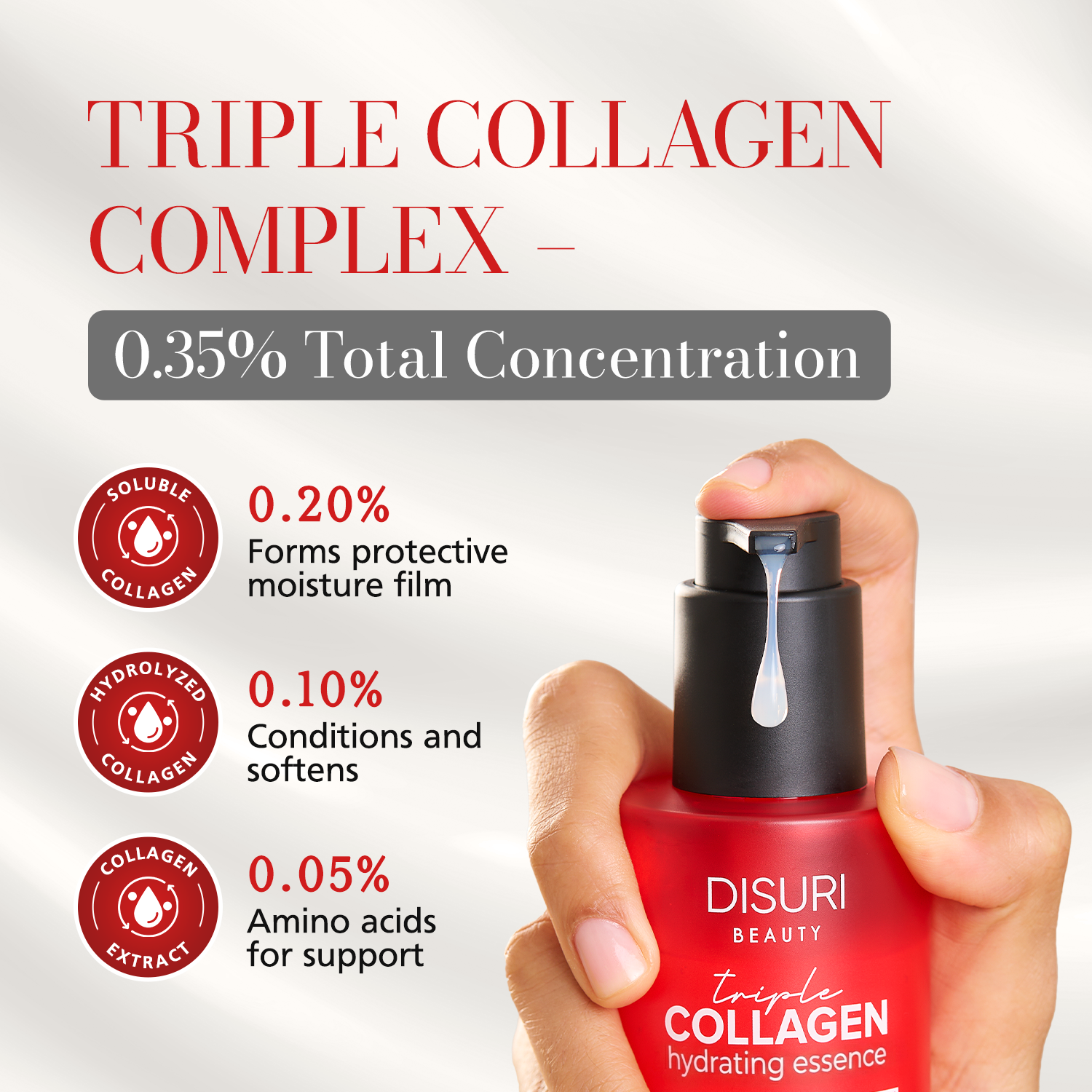 Triple Collagen Firming Essence – Anti-Aging, 5.07 oz | DISURI Beauty