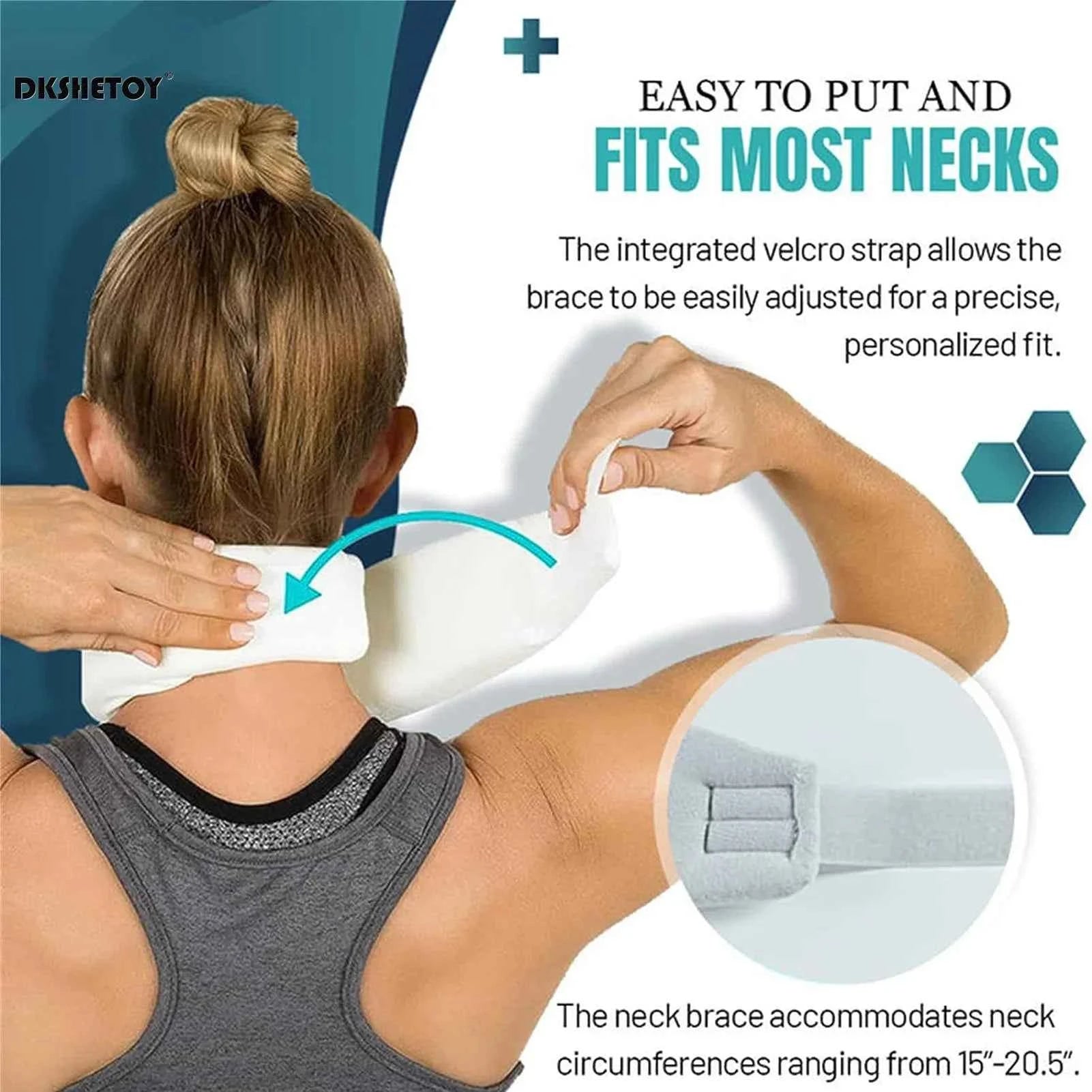 NeckEase™ Soft Foam Neck Brace – Pain Relief & Support