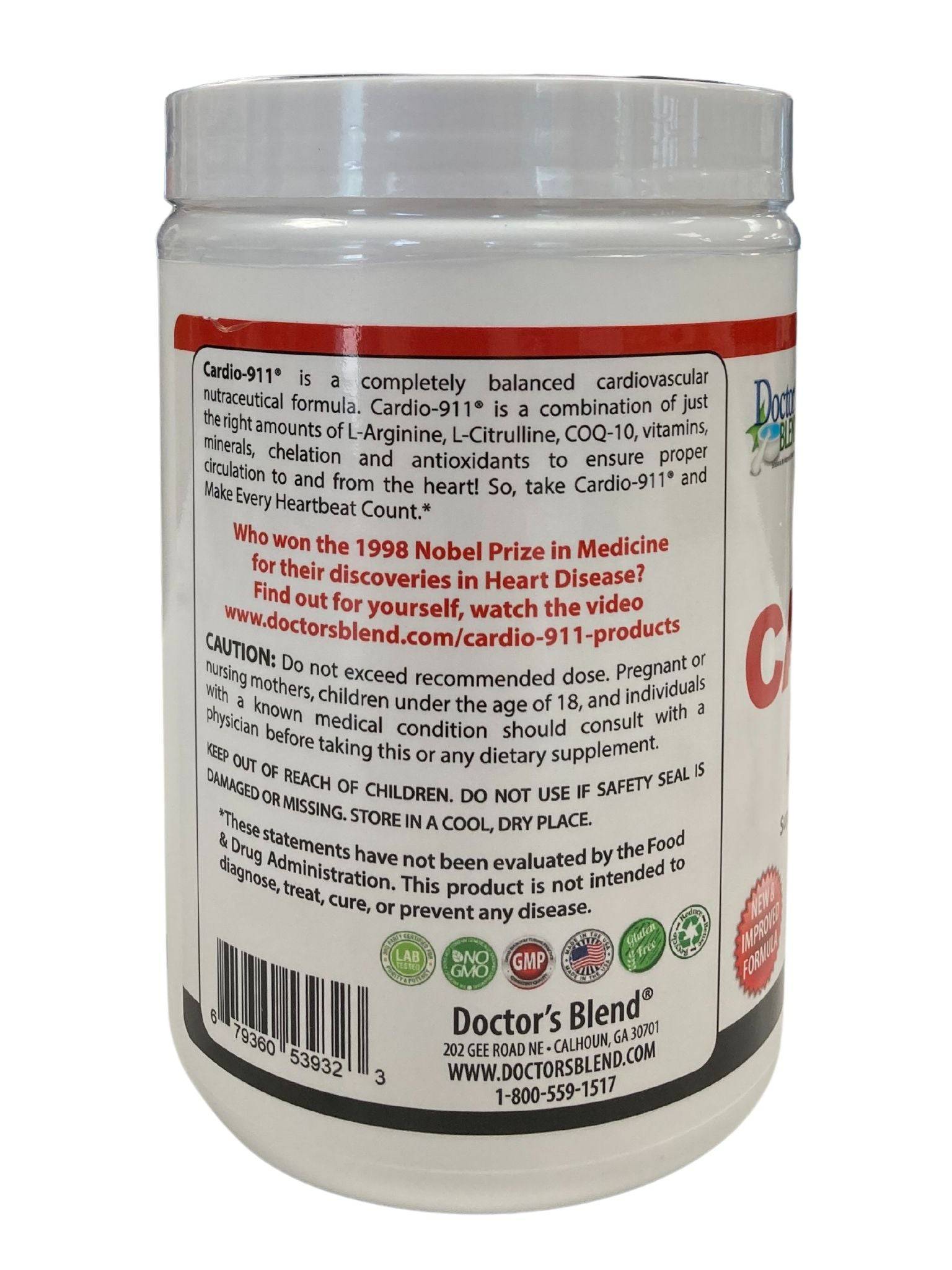 Cardio 911 Dietary Supplement Drink Mix by Country Life Natural Foods