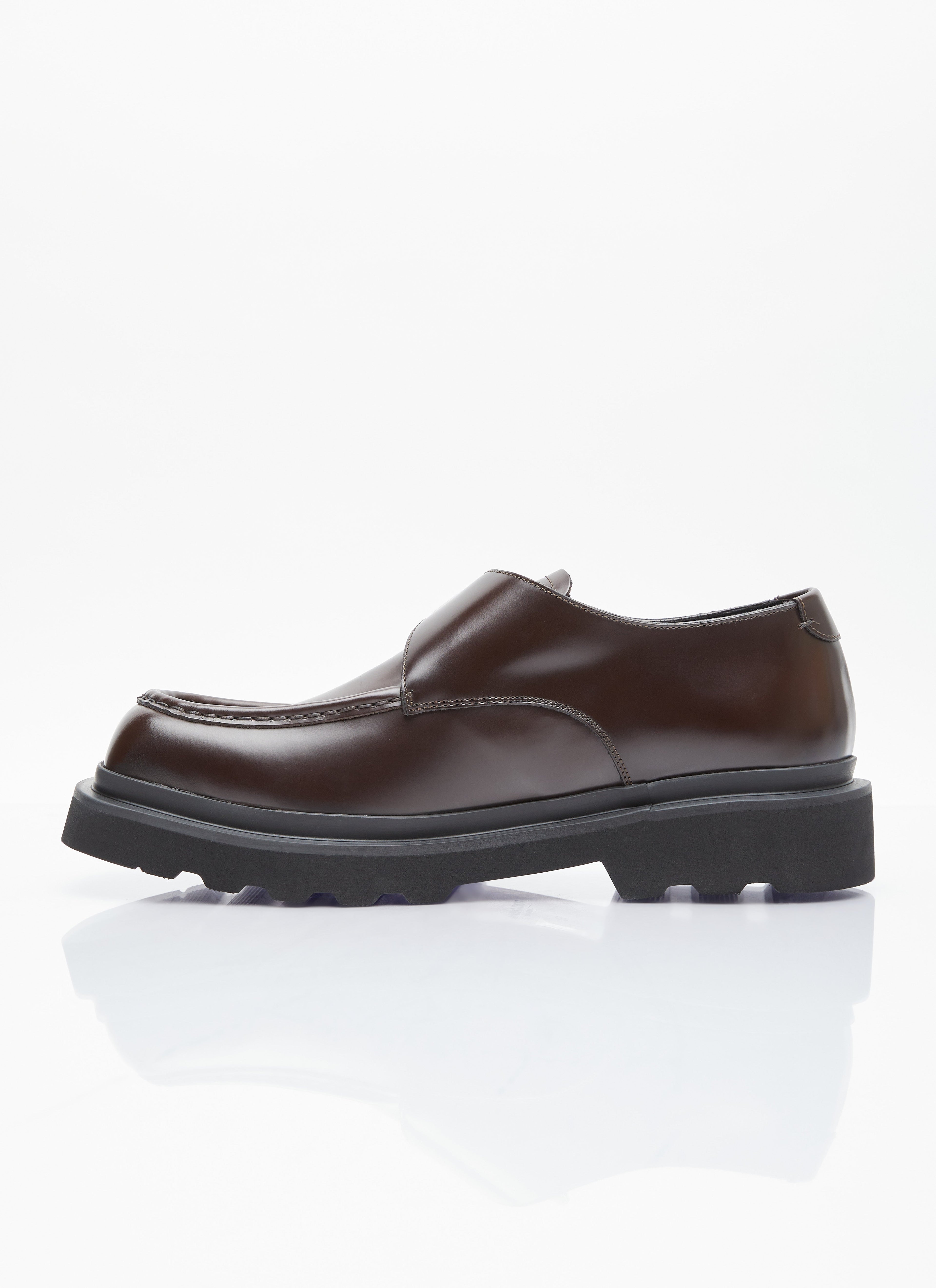 Dolce & Gabbana Men Brushed Leather Monkstrap Shoes by Luosophy
