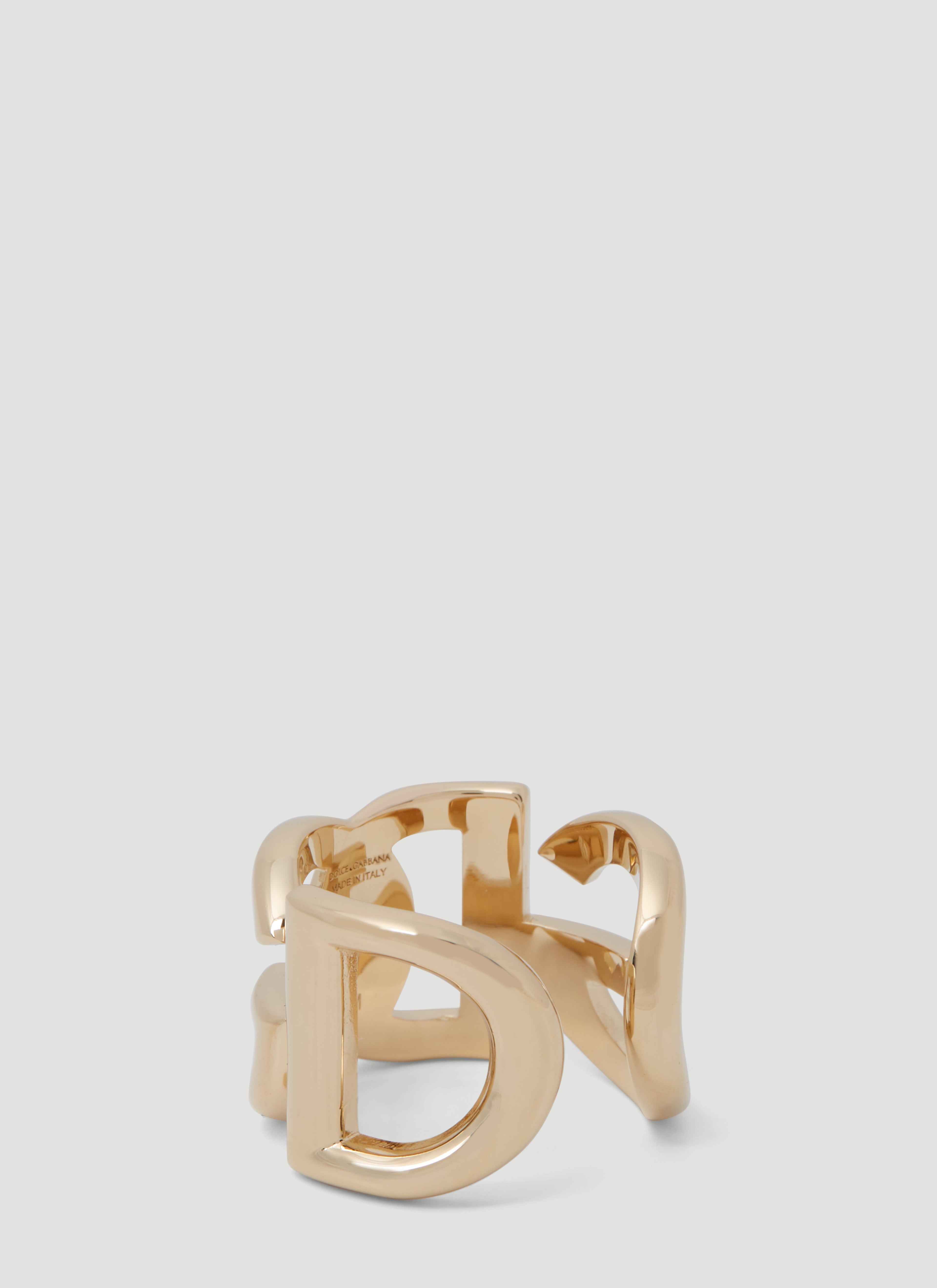 Dolce & Gabbana Men Dg Logo Ring by Luosophy