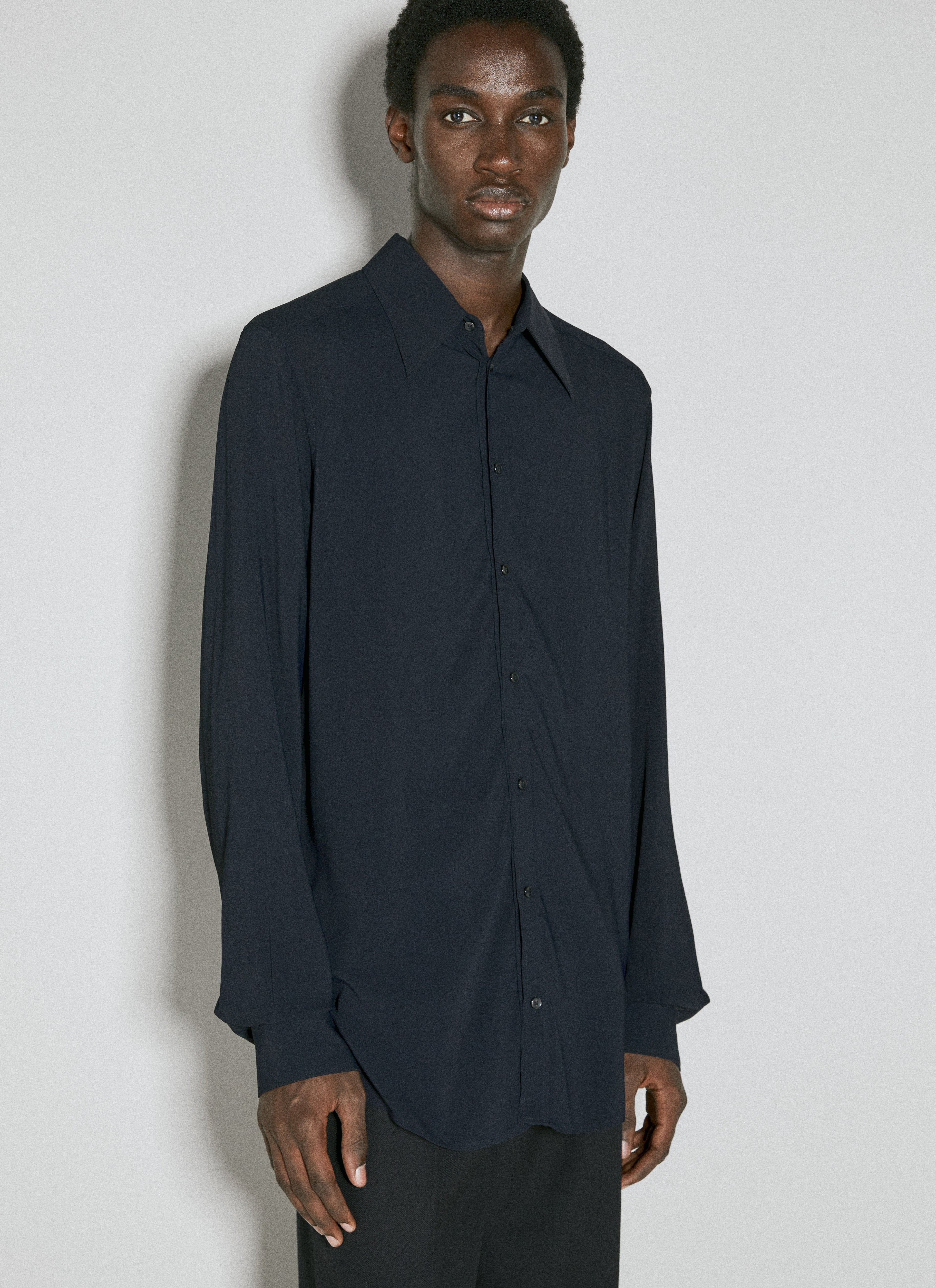 Dolce & Gabbana Men Martini Fit Stretch Charmeuse Shirt by Luosophy