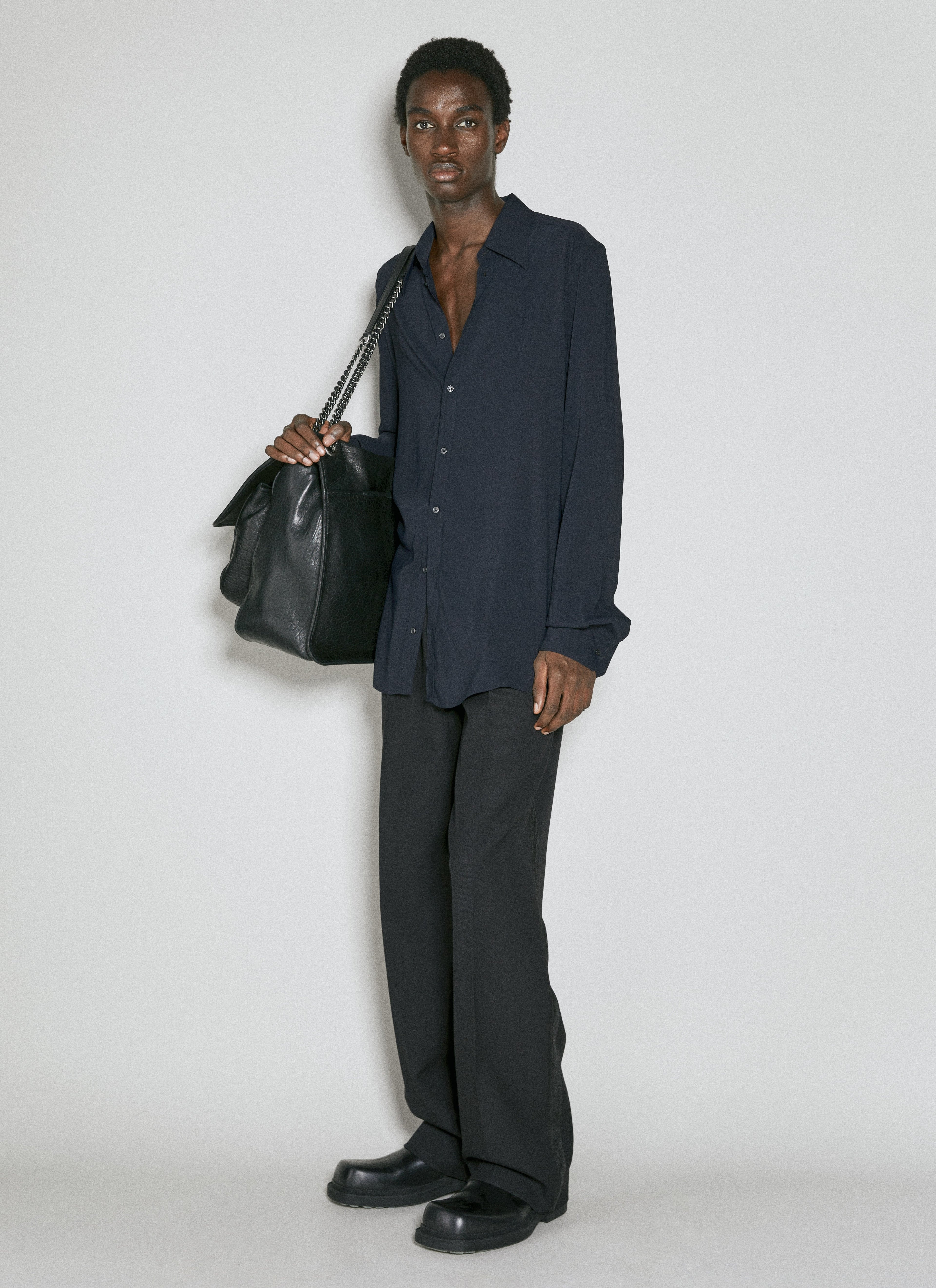 Dolce & Gabbana Men Martini Fit Stretch Charmeuse Shirt by Luosophy