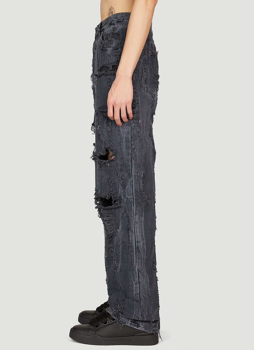 Dolce & Gabbana Men Distressed Denim Jeans by Luosophy