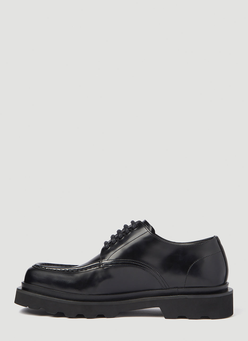 Dolce & Gabbana Men Brushed Leather Derby Shoes by Luosophy